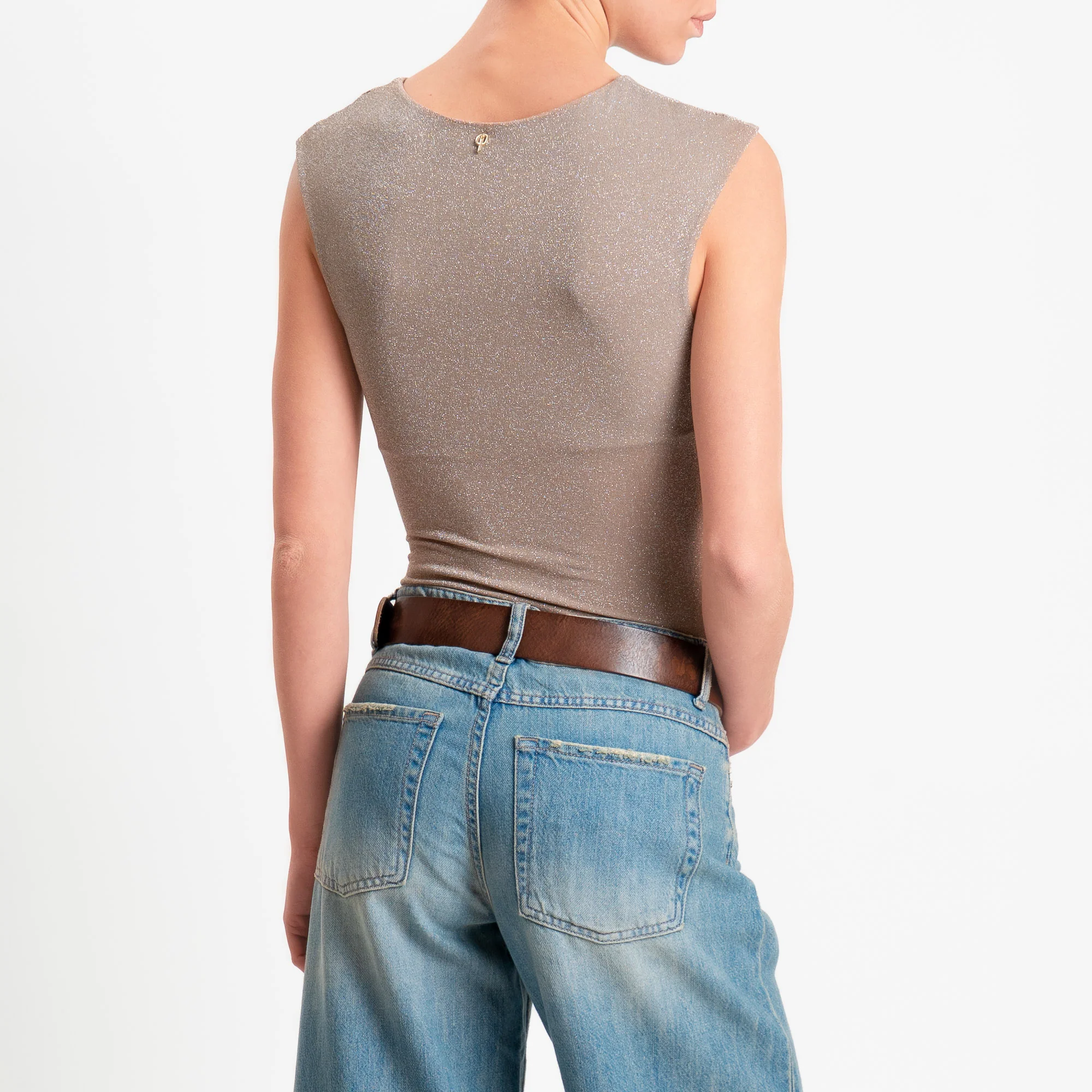 Philia Loft-Body in lurex - pietra - Image 3