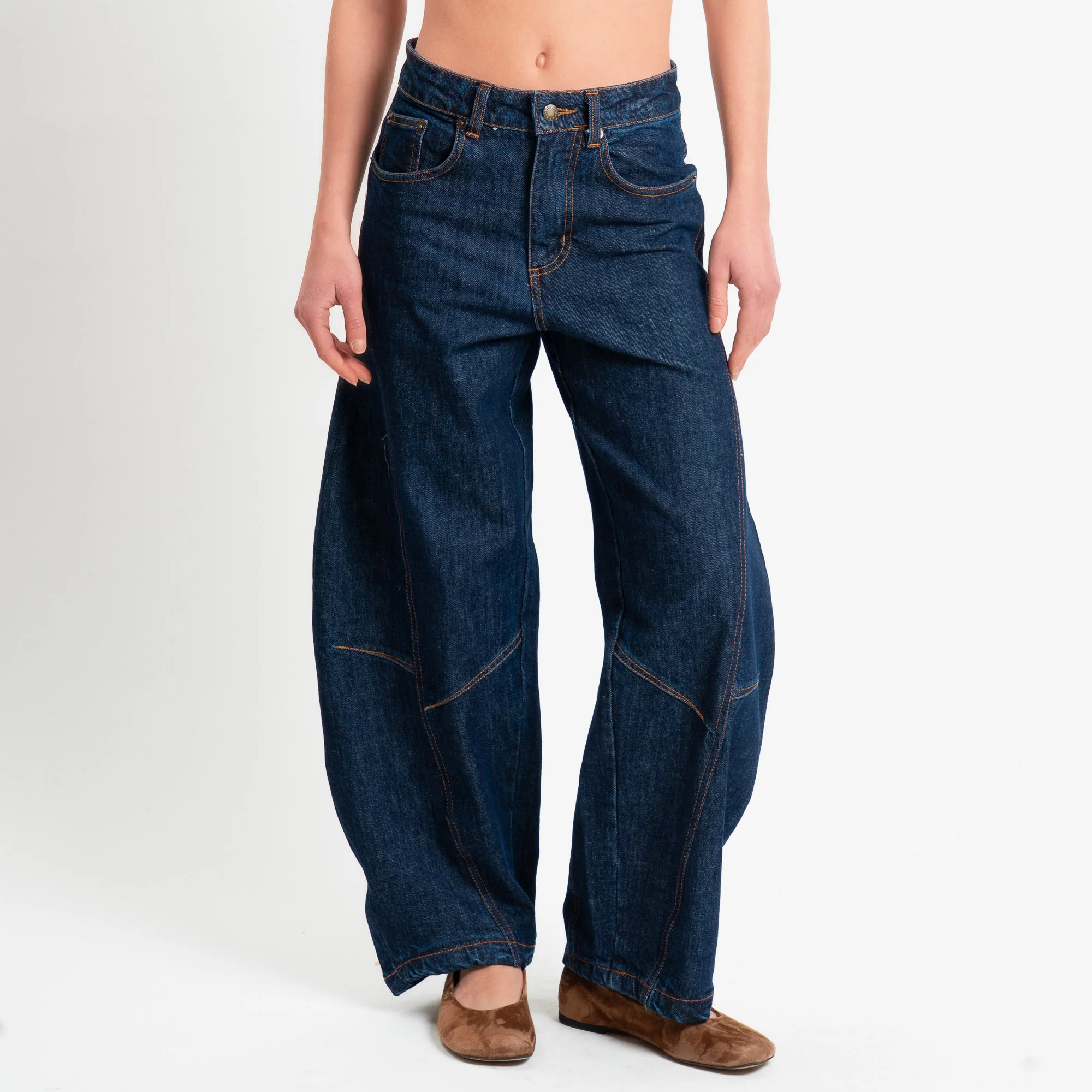 Tensione in-Jeans balloon barrel fit - denim scuro - Image 2