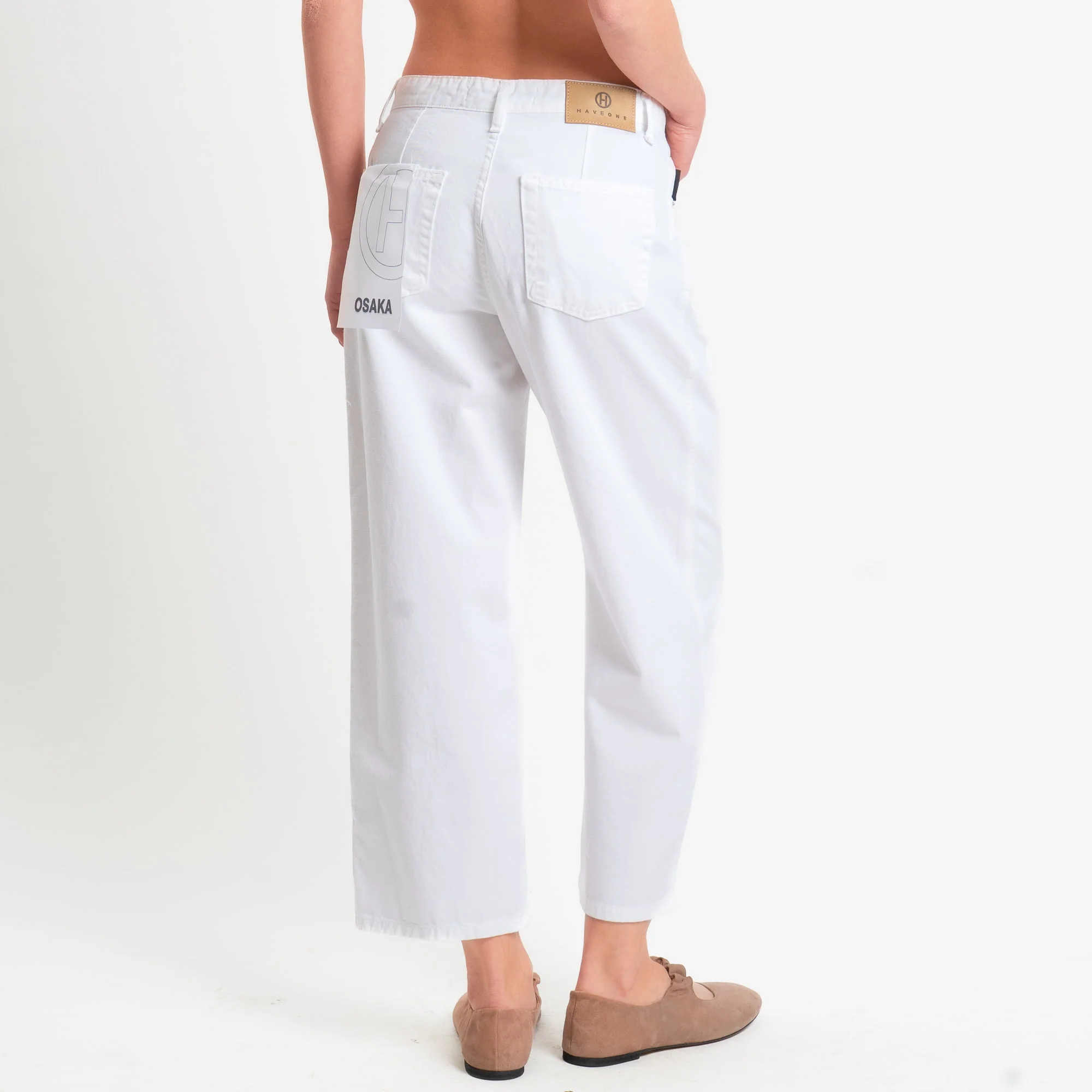 Haveone-Jeans OSAKA cinque tasche - Bianco - Image 3