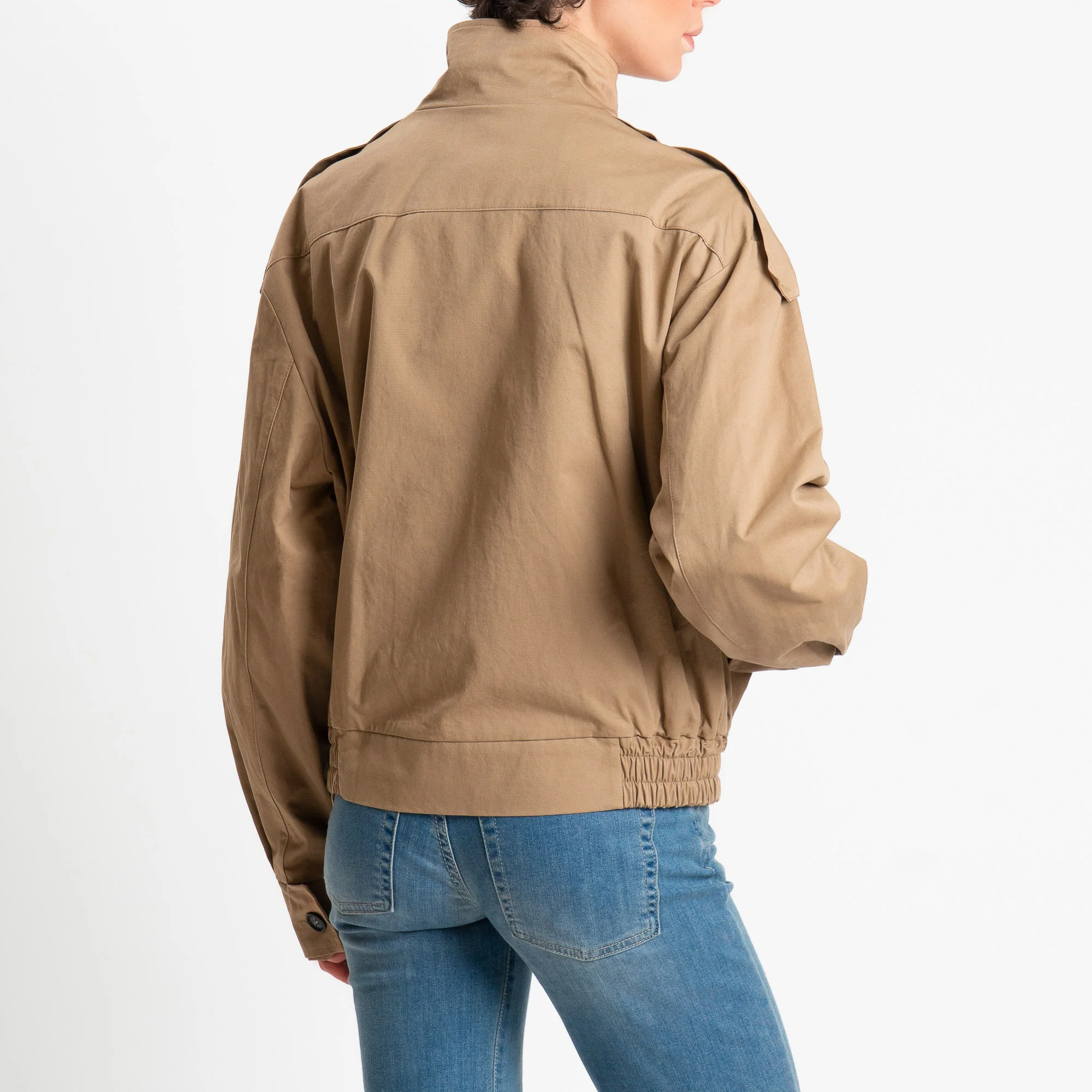 Vicolo-Bomber con chiusura asimmetrica - beige - Image 5