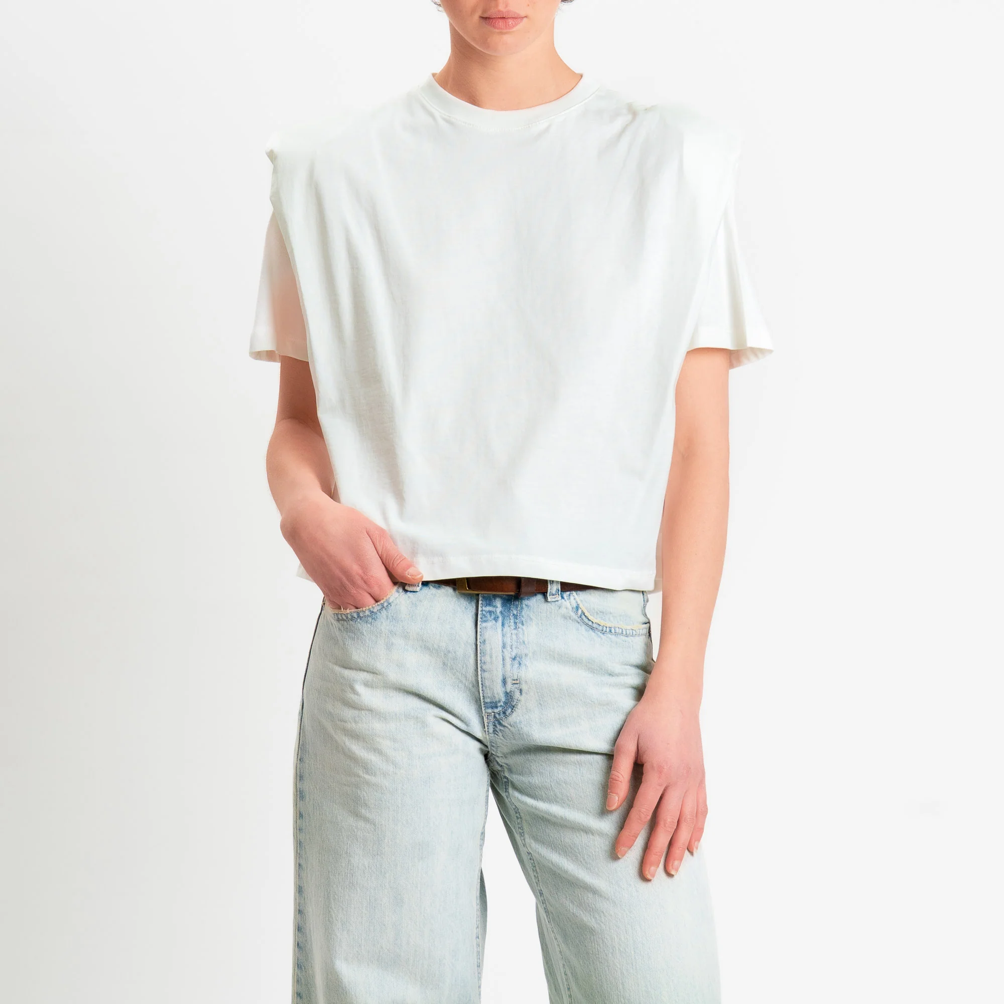 Dixie-T-shirt con spalline - bianco - Image 2