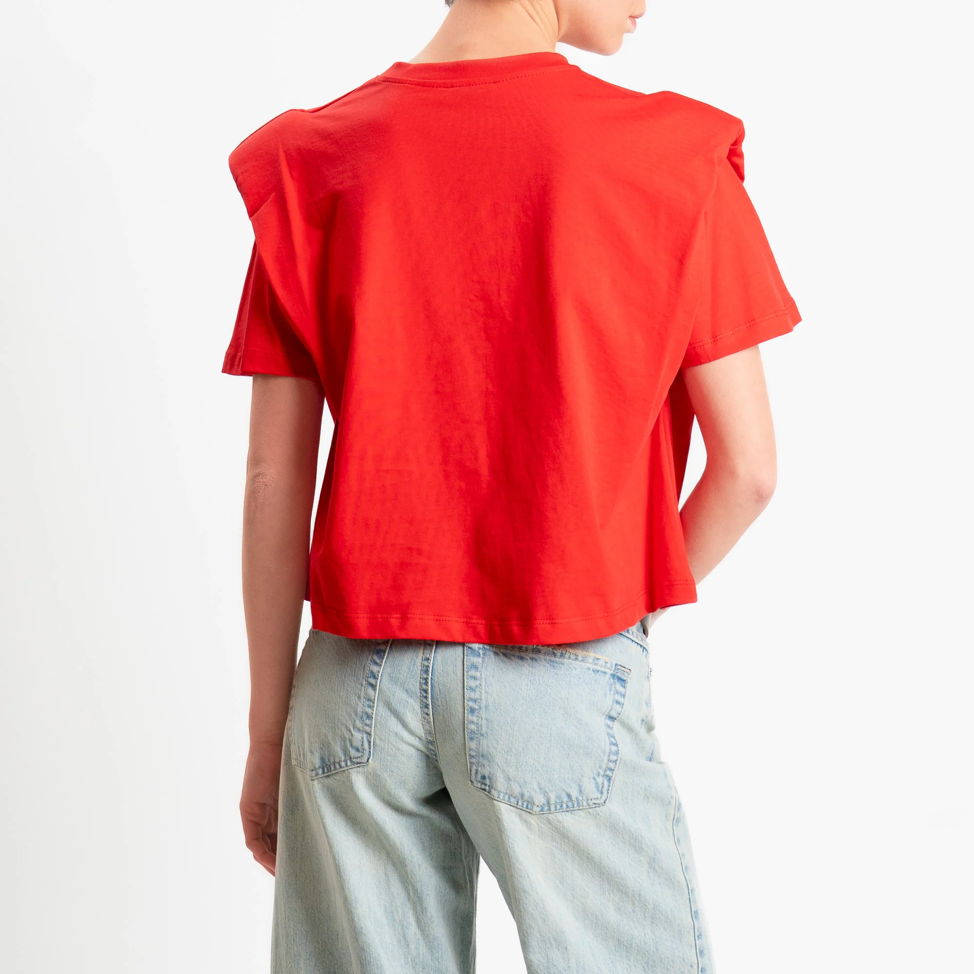 Dixie-T-shirt con spalline - rosso - Image 3