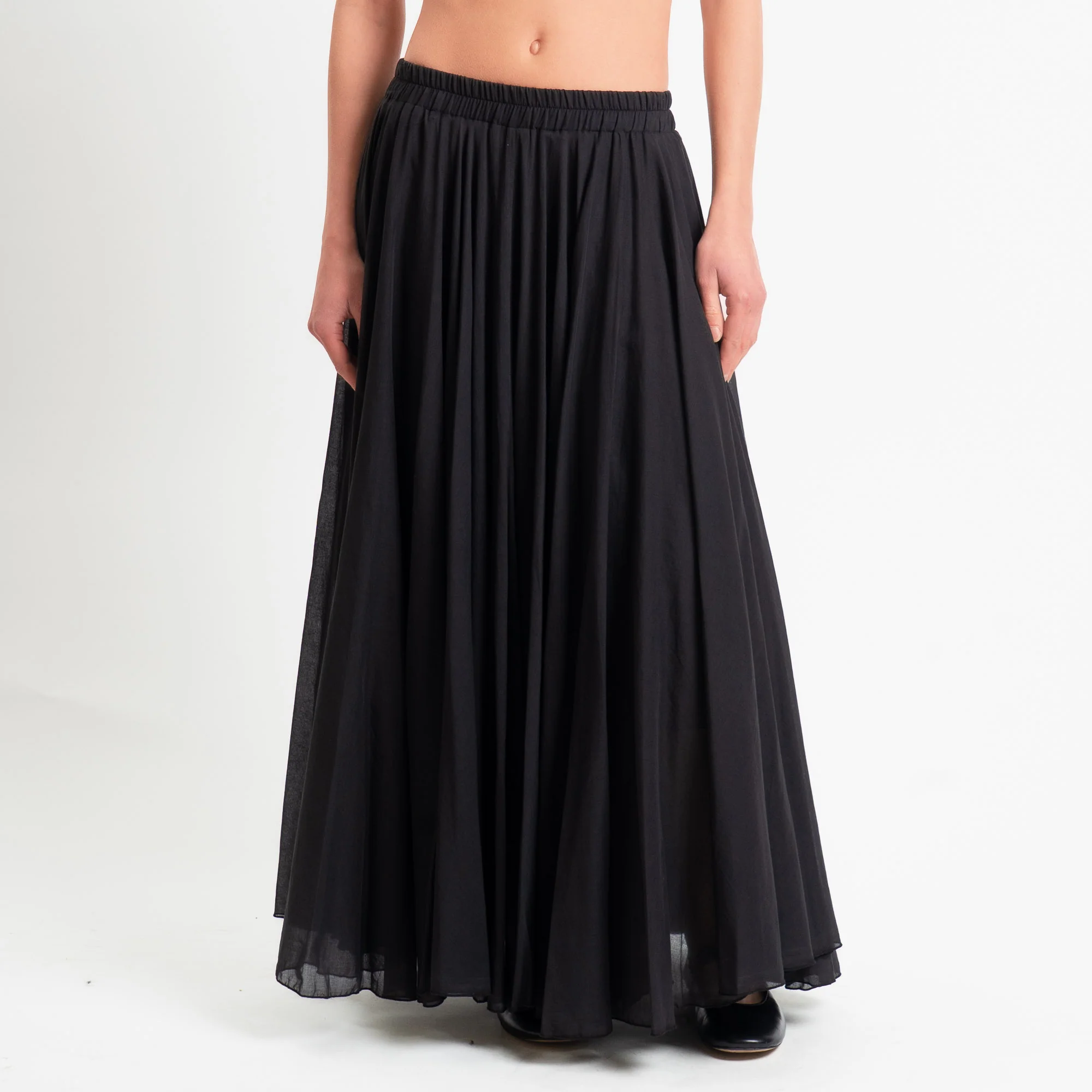 Philia Loft-Gonna mussola elastico in vita - nero - Image 2