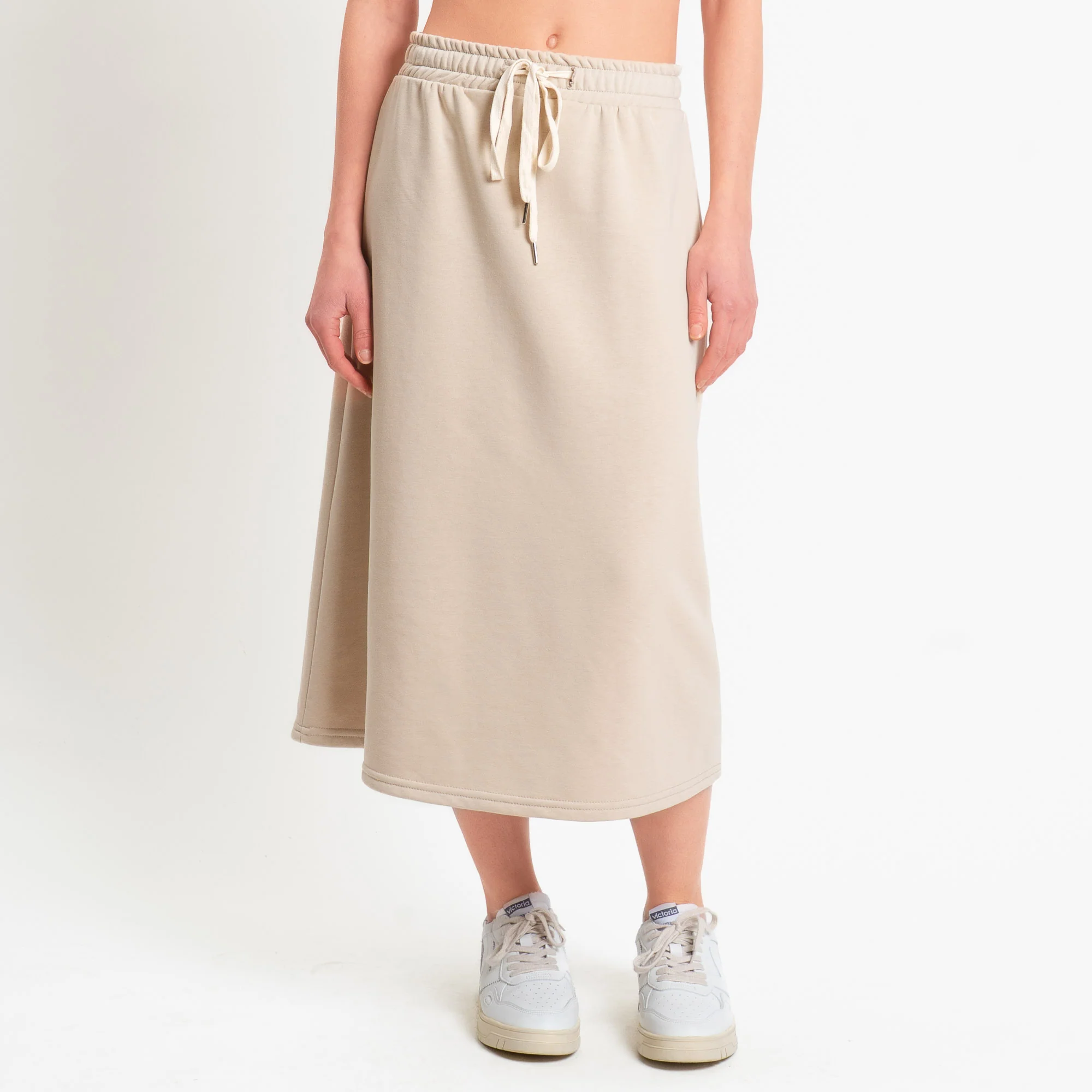 Tensione in-Gonna felpa elastico in vita - beige - Image 2