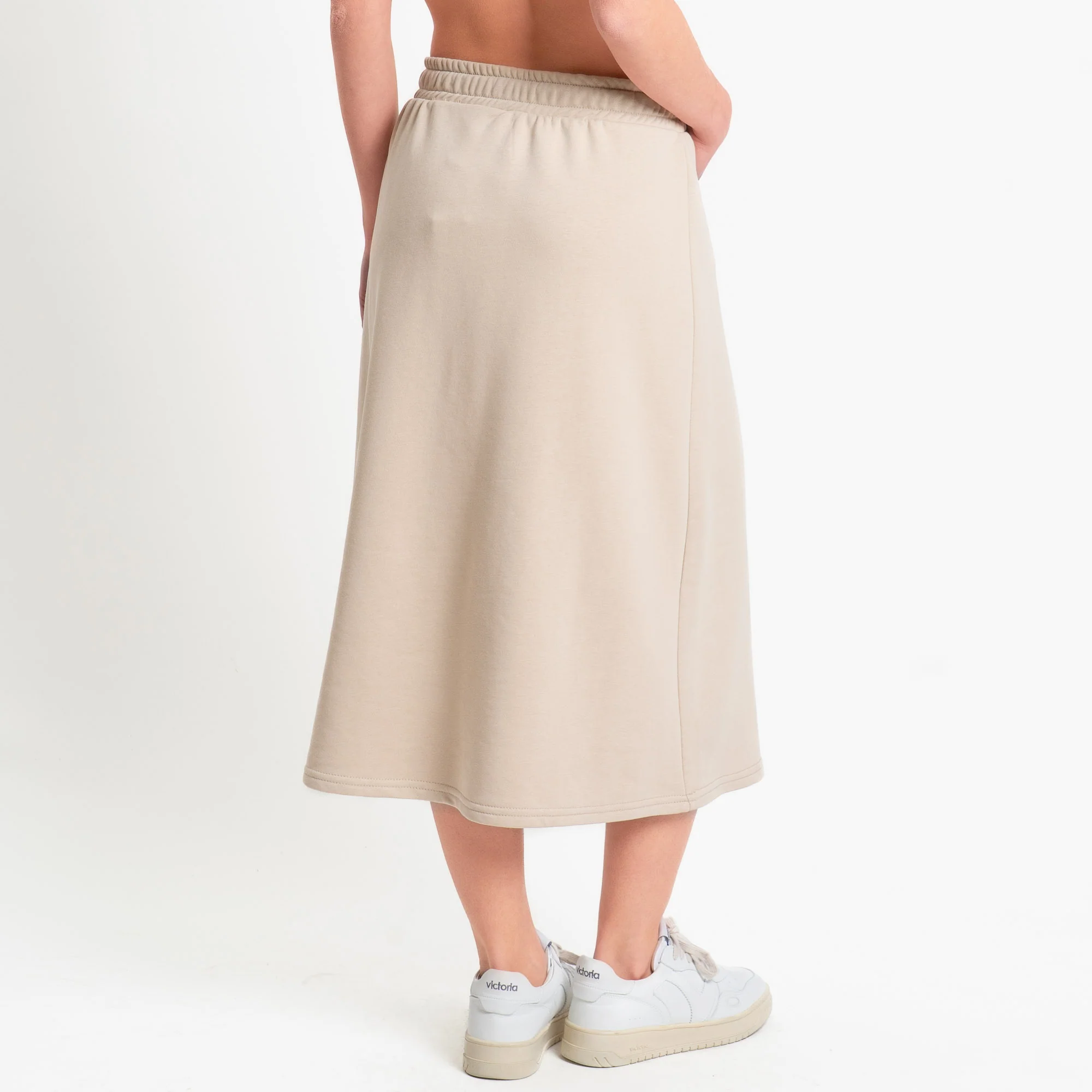 Tensione in-Gonna felpa elastico in vita - beige - Image 3