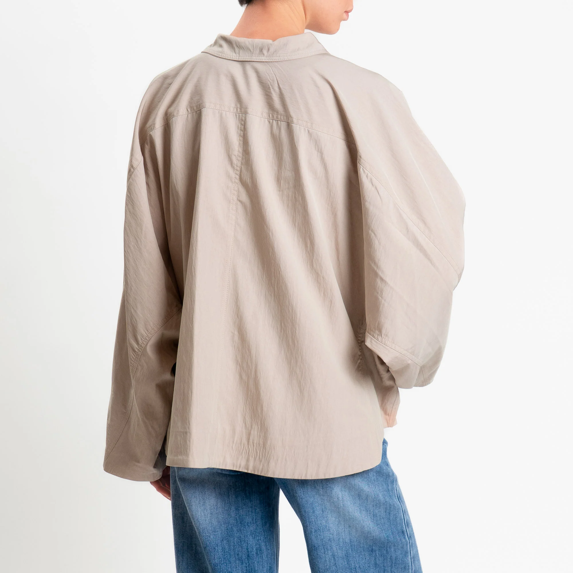 Tensione in-Giacca camicia manica pipistrello - beige - Image 3