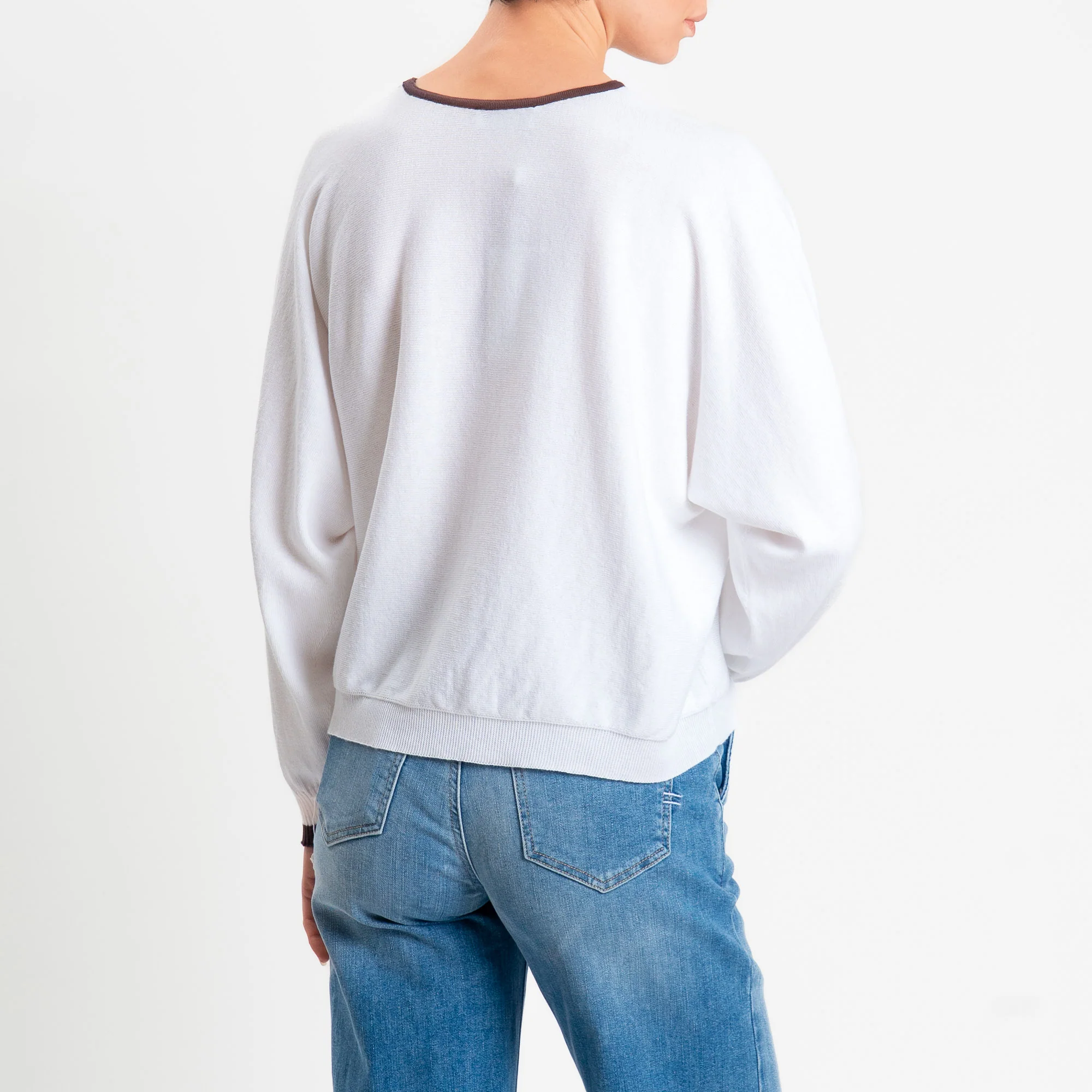 Motel-Maglia scatola bicolore - brown/off white - Image 3