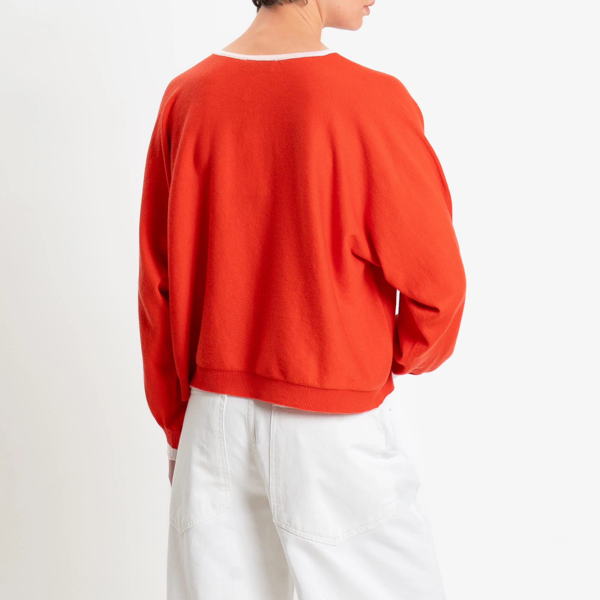 Motel-Maglia scatola bicolore - off white/coral - Image 3