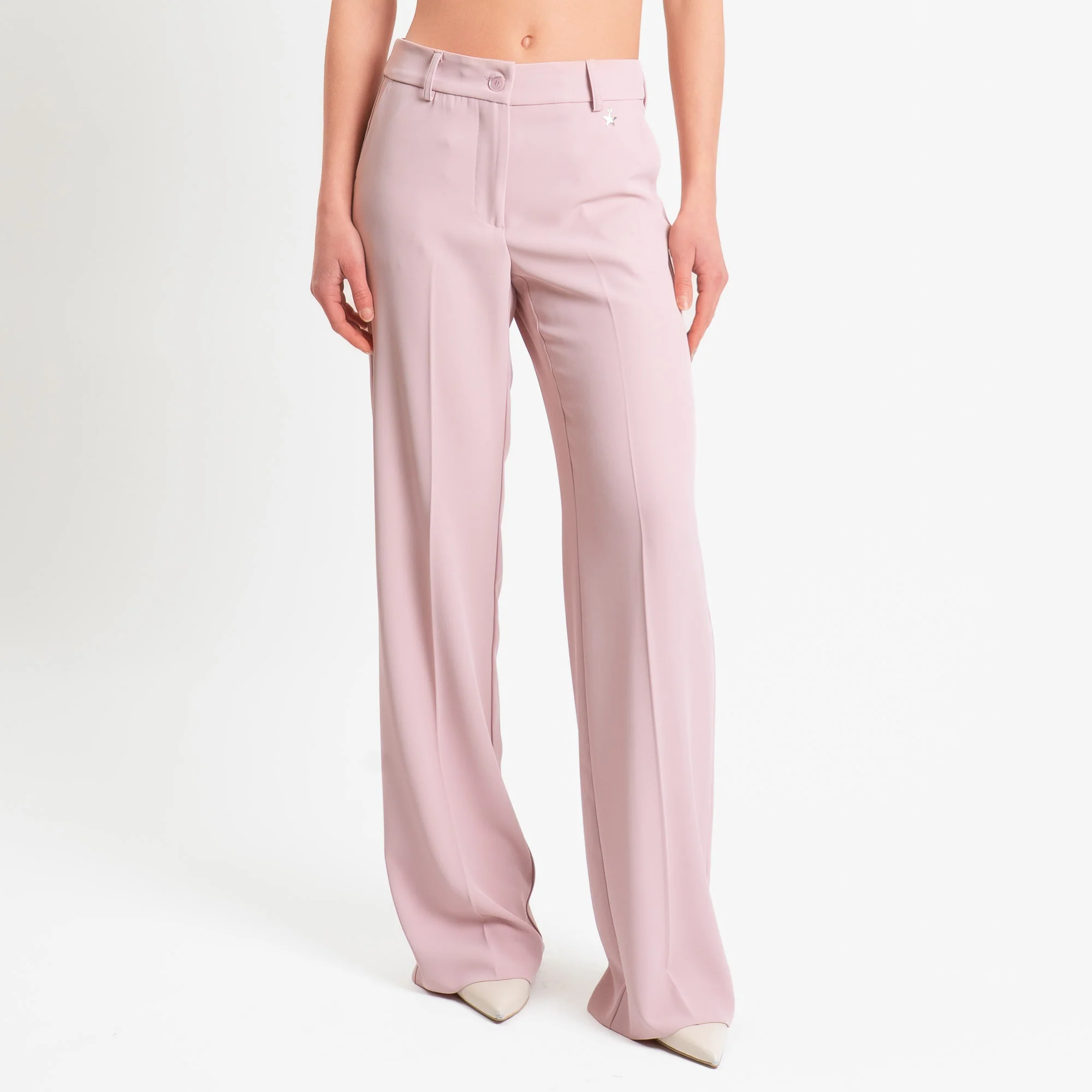 Souvenir-Completo Giacca + pantalone tessuto fluido - rosa - Image 3