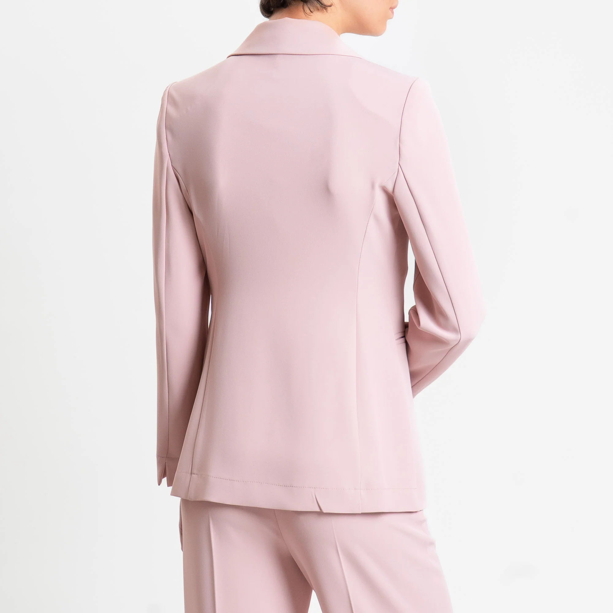 Souvenir-Completo Giacca + pantalone tessuto fluido - rosa - Image 4