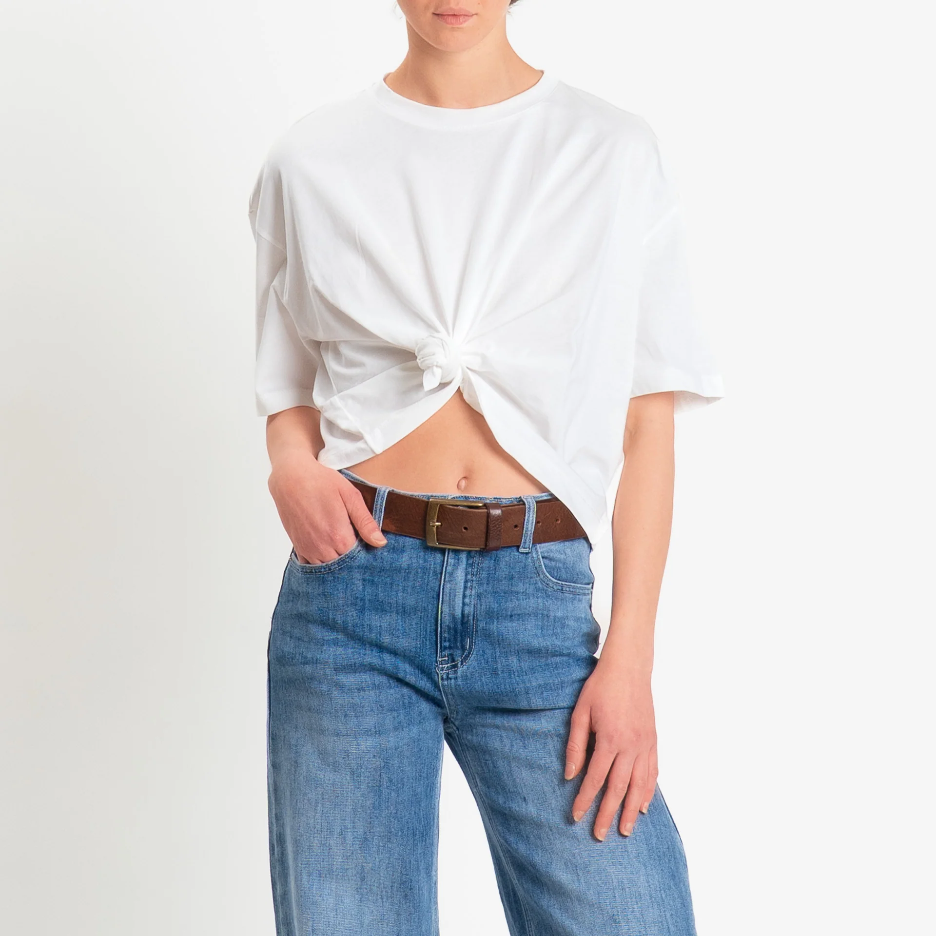 Dixie-T-shirt in cotone - panna - Image 3