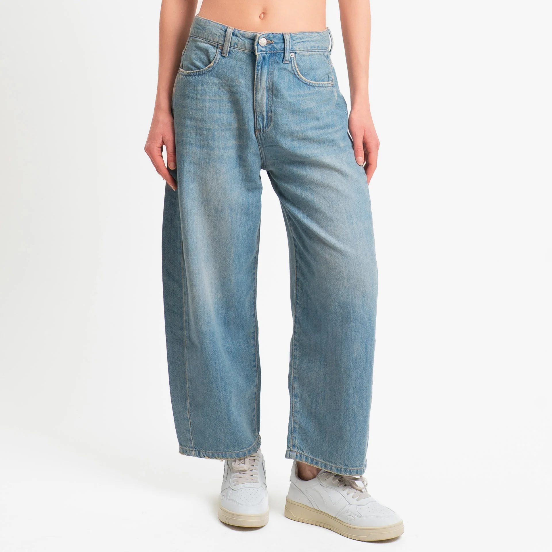 Zeroassoluto-Jeans ANKLE mom fit tela light- denim stone washed - Image 2