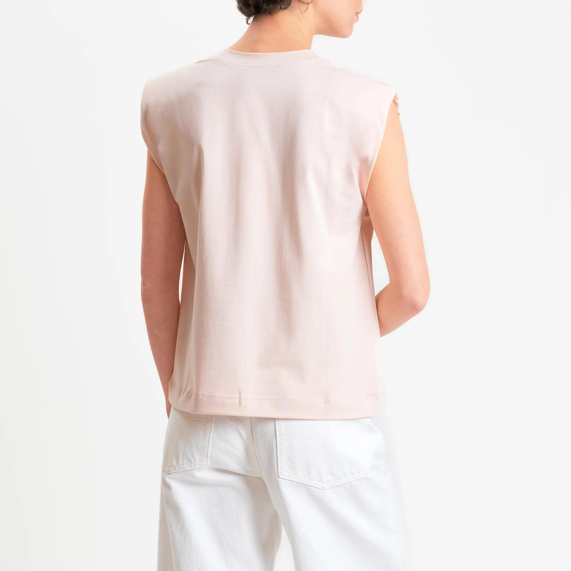 Haveone-T-shirt smanicata con spalline - cipria - Image 3