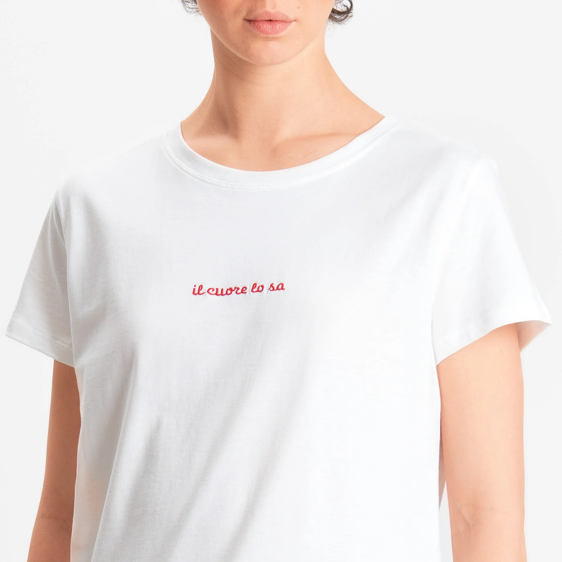 Vicolo-T-shirt "IL CUORE LO SA" - bianco/rosso - Image 2