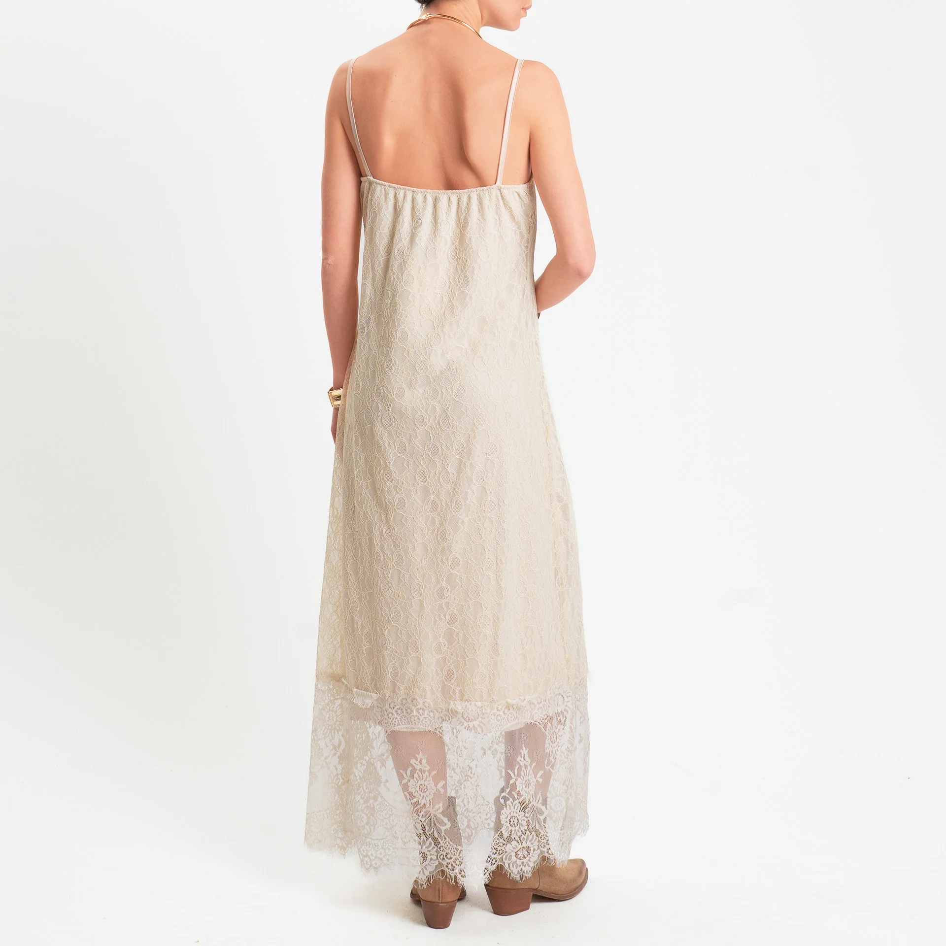 Haveone-Abito in pizzo - burro - Image 3