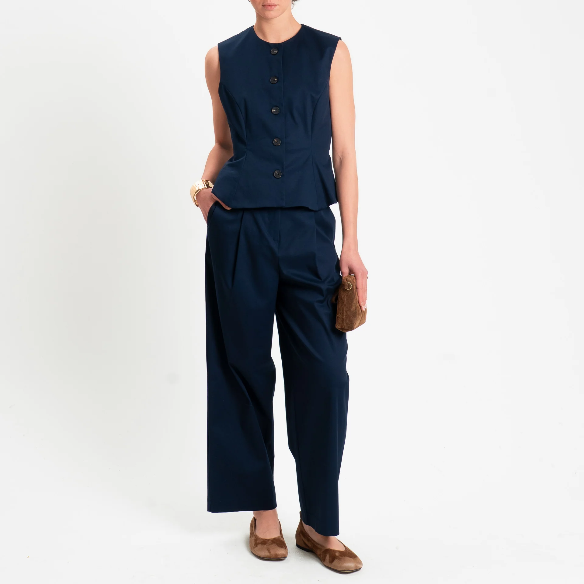 Tensione in-Gilet in cotone - blu - Image 3