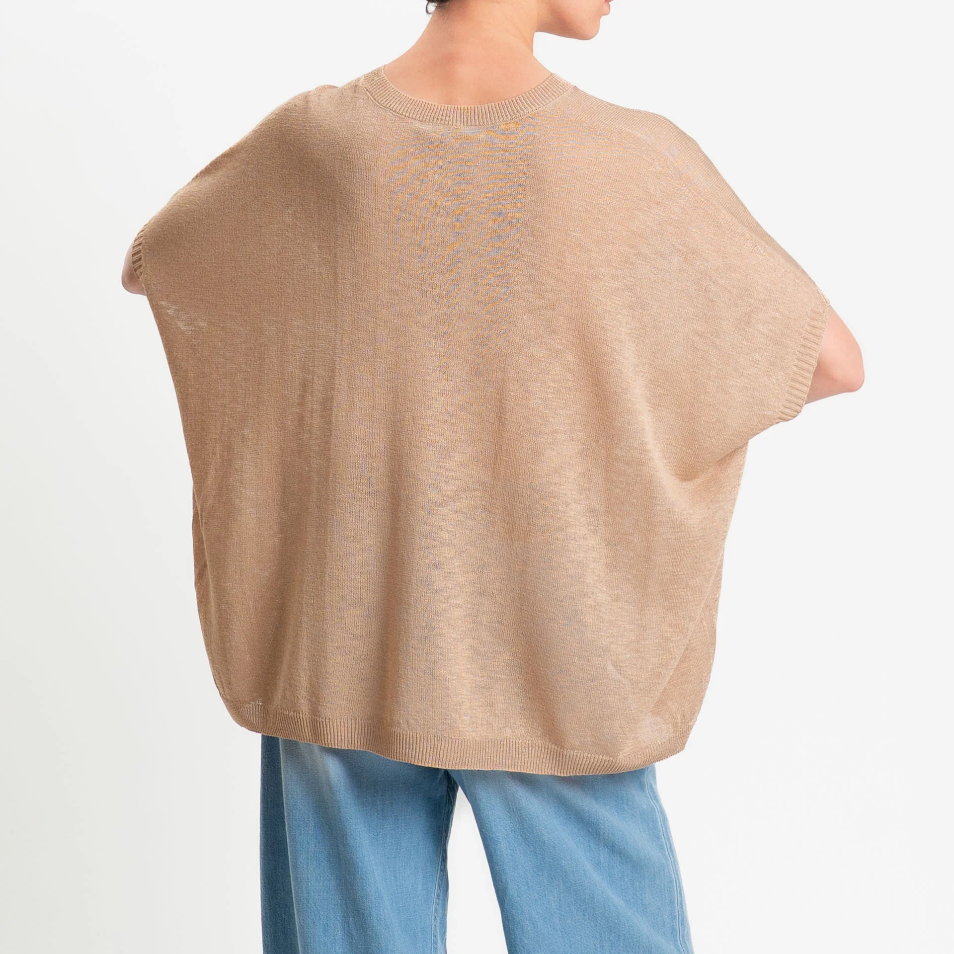 Zeroassoluto-Maglia oversize garzata viscosa - beige - Image 3