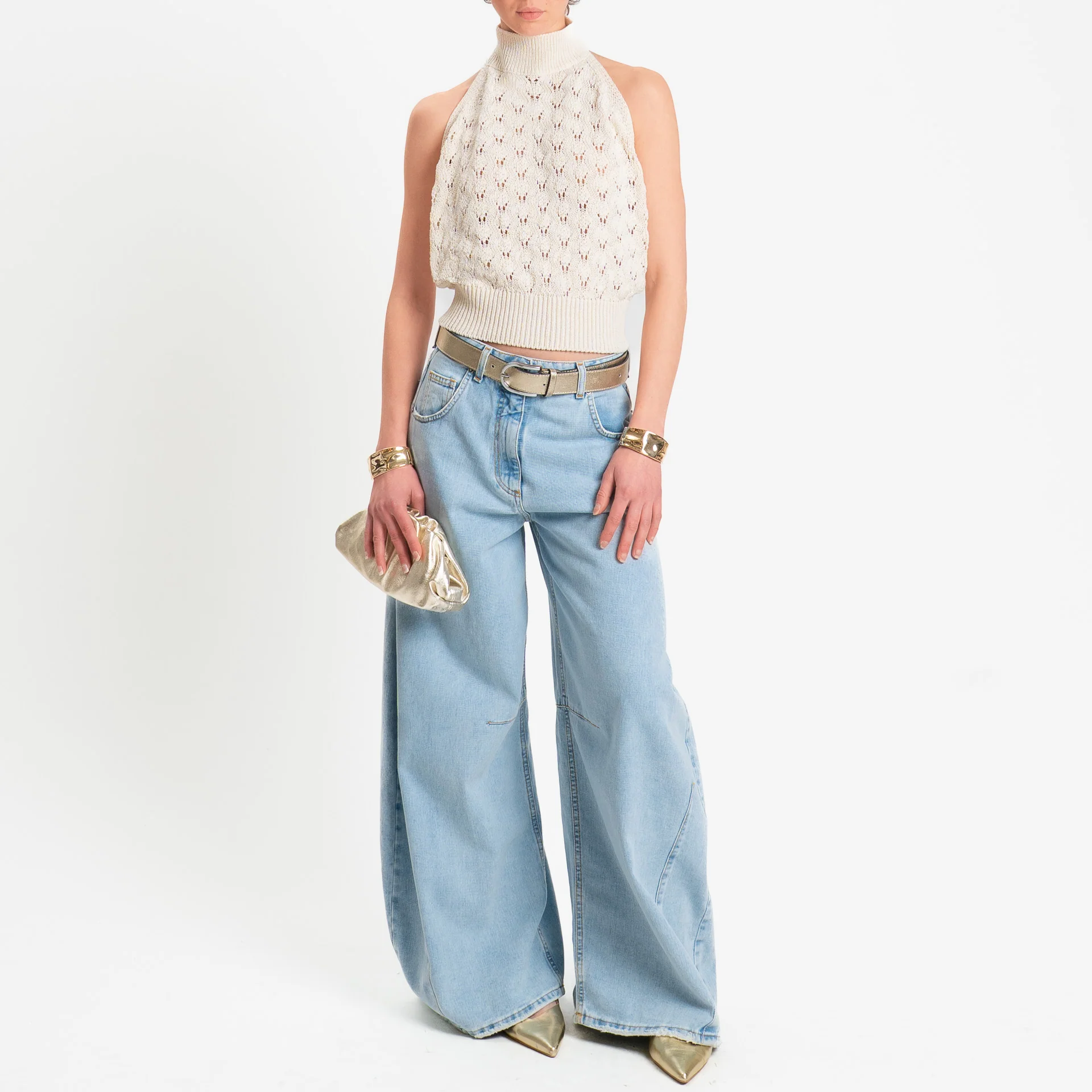 Tensione in-Top crochet - burro
