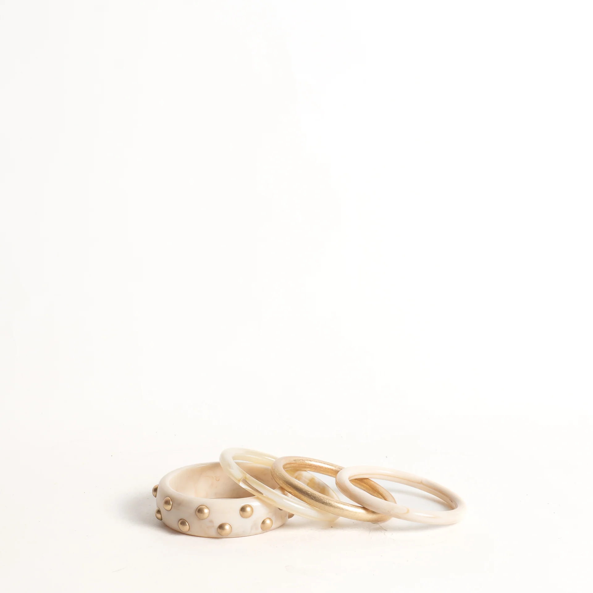 W by Whitemood-Set bracciali rigidi - avorio - Image 2