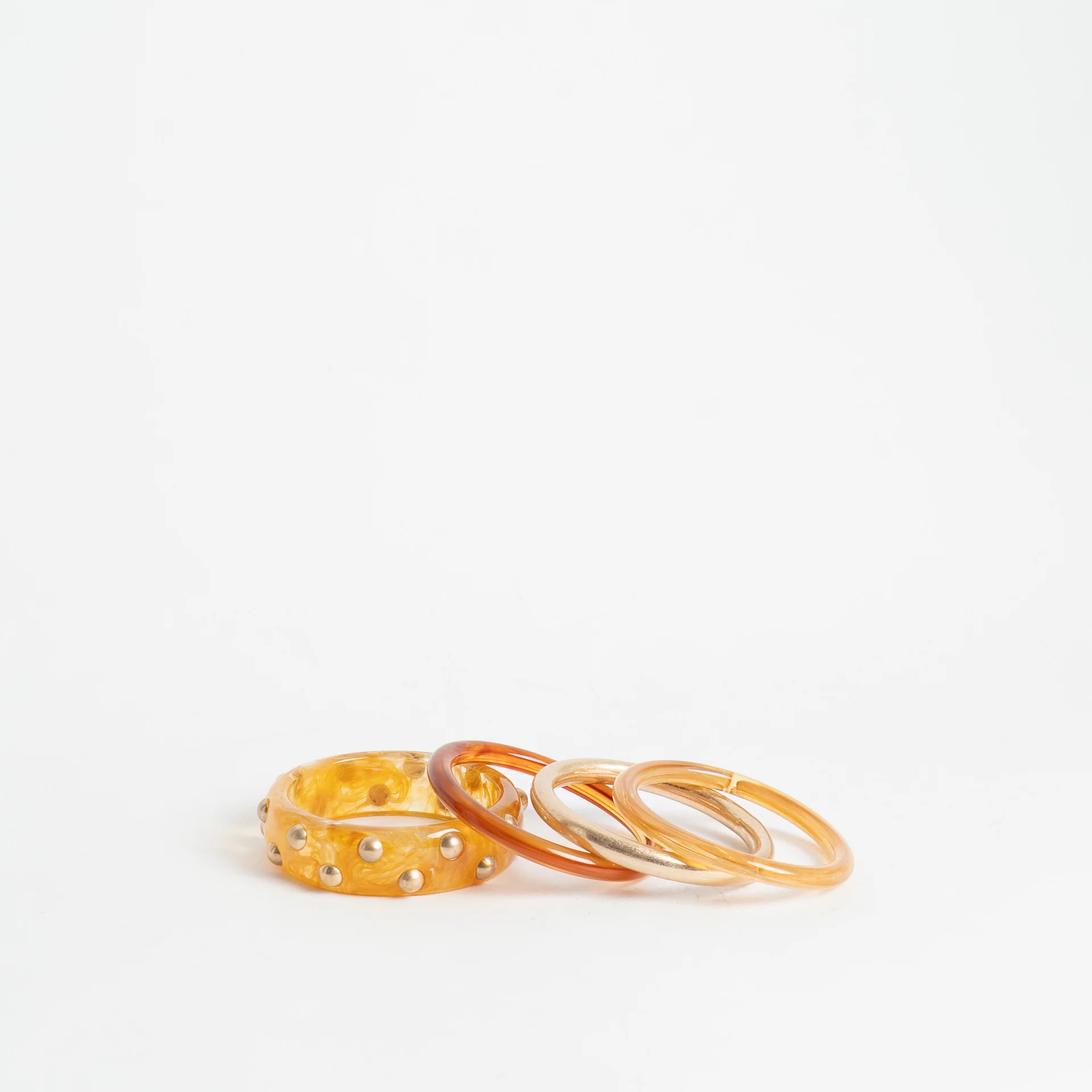 W by Whitemood-Set bracciali rigidi - miele - Image 2