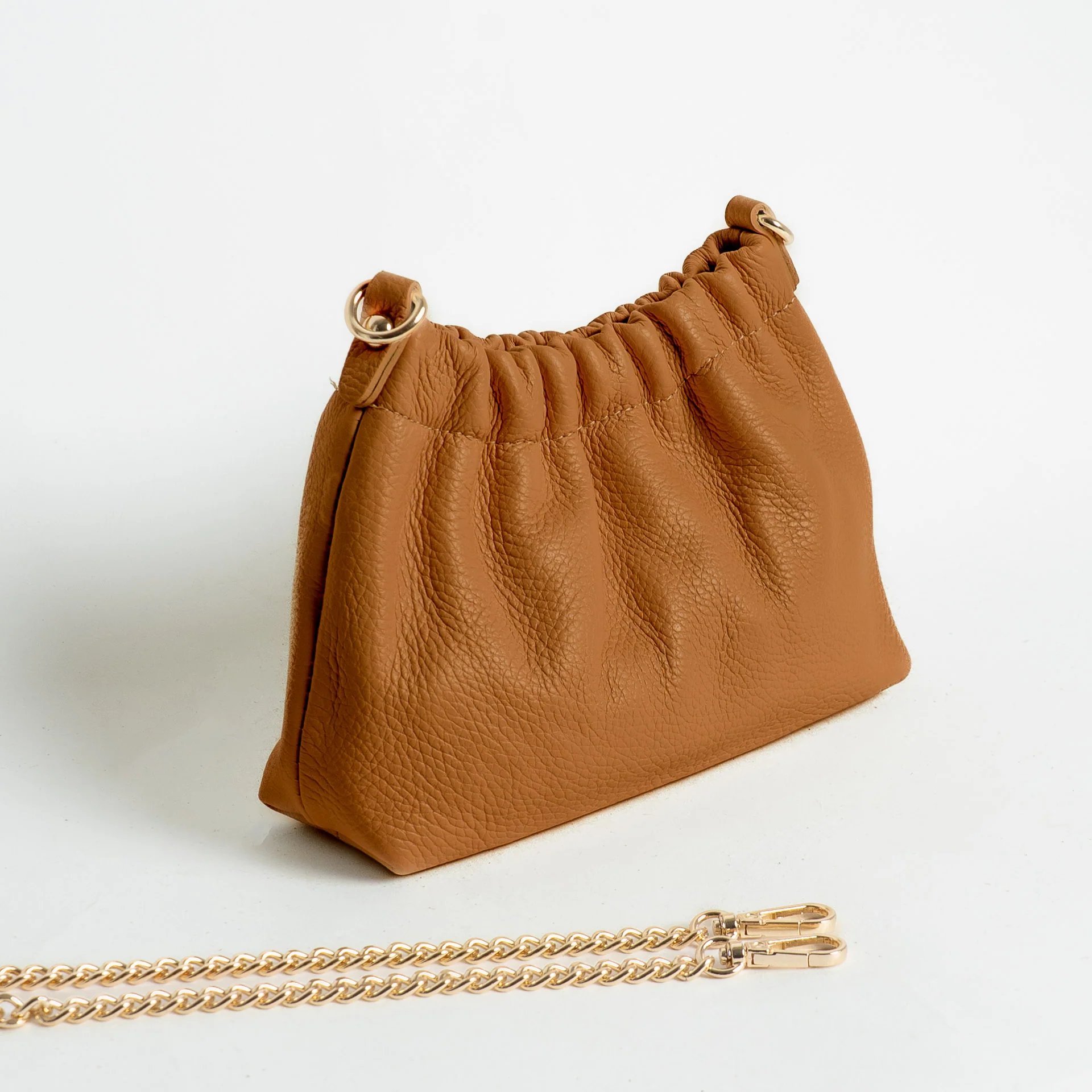 W by Whitemood-Mini pouch con catena - cuoio - Image 2
