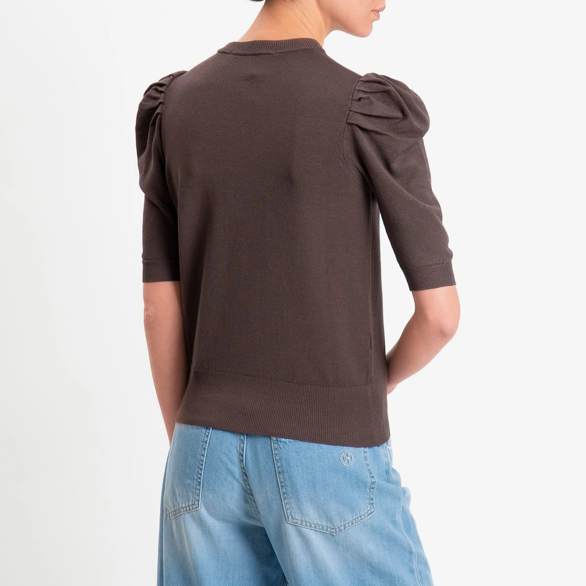 Haveone-Maglia manica sbuffo - moro - Image 3