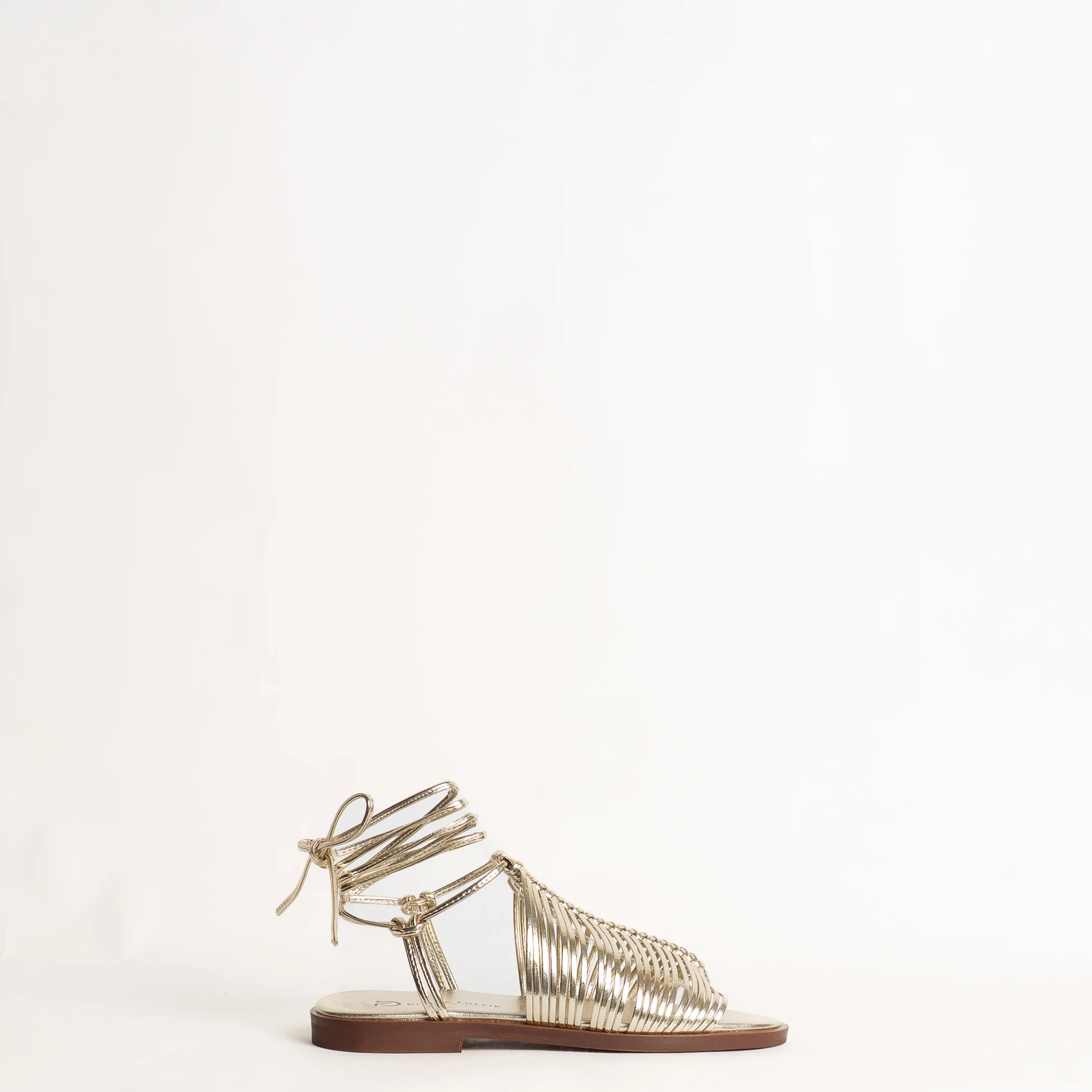 Divine Follie-Sandalo gladiatore - laminato platino