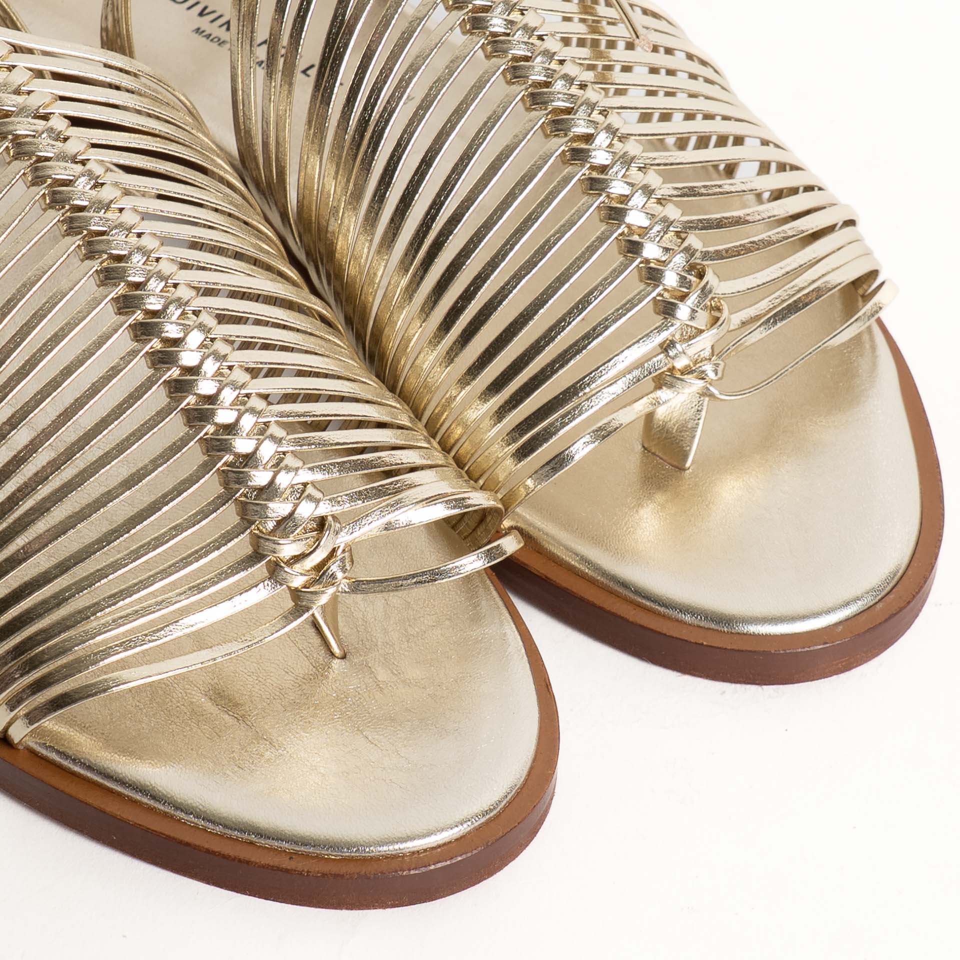 Divine Follie-Sandalo gladiatore - laminato platino - Image 2