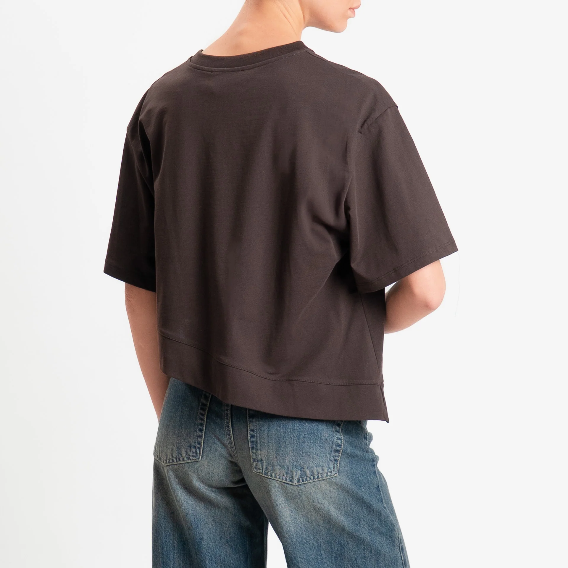 Vicolo-T-shirt girocollo asimmetrica - moro - Image 3
