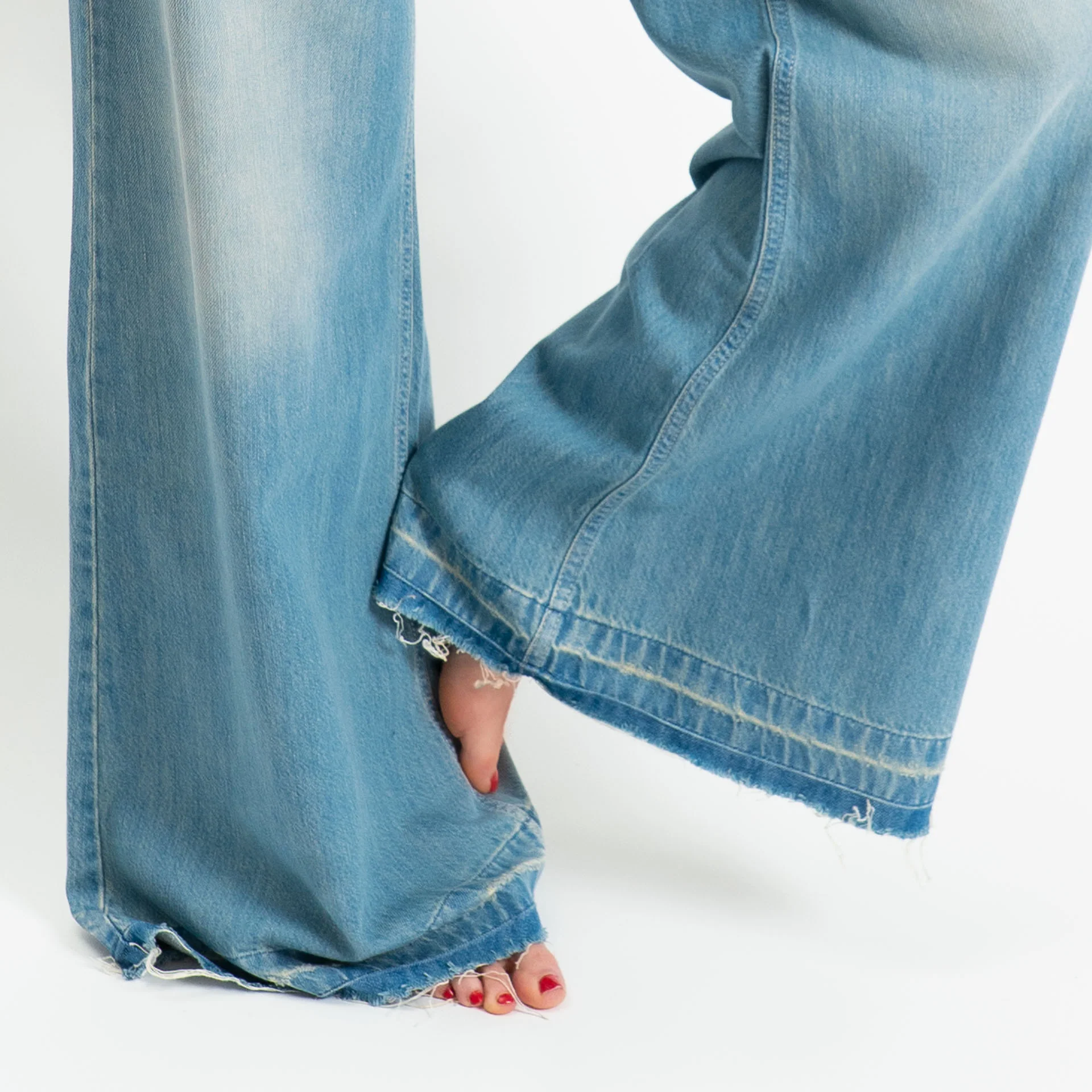 Zeroassoluto-Jeans ALIDA tela slegata light wide leg - denim chiaro - Image 6