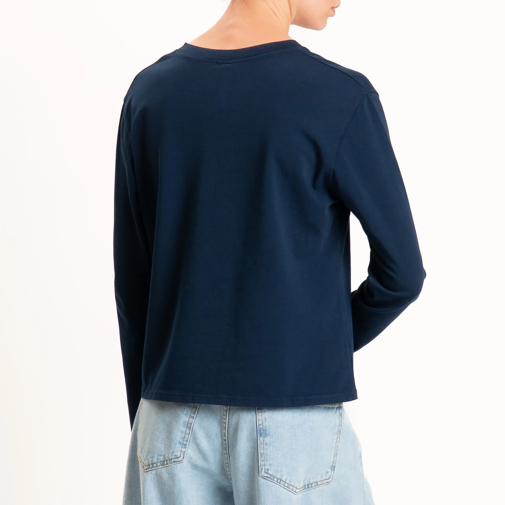 Tensione in-T-shirt rebecchina in jersey - blu - Image 3