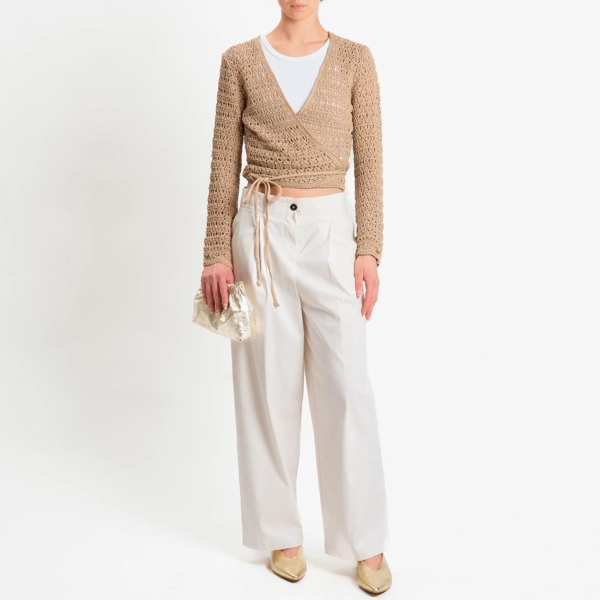 Zeroassoluto-Scaldacuore traforato - beige