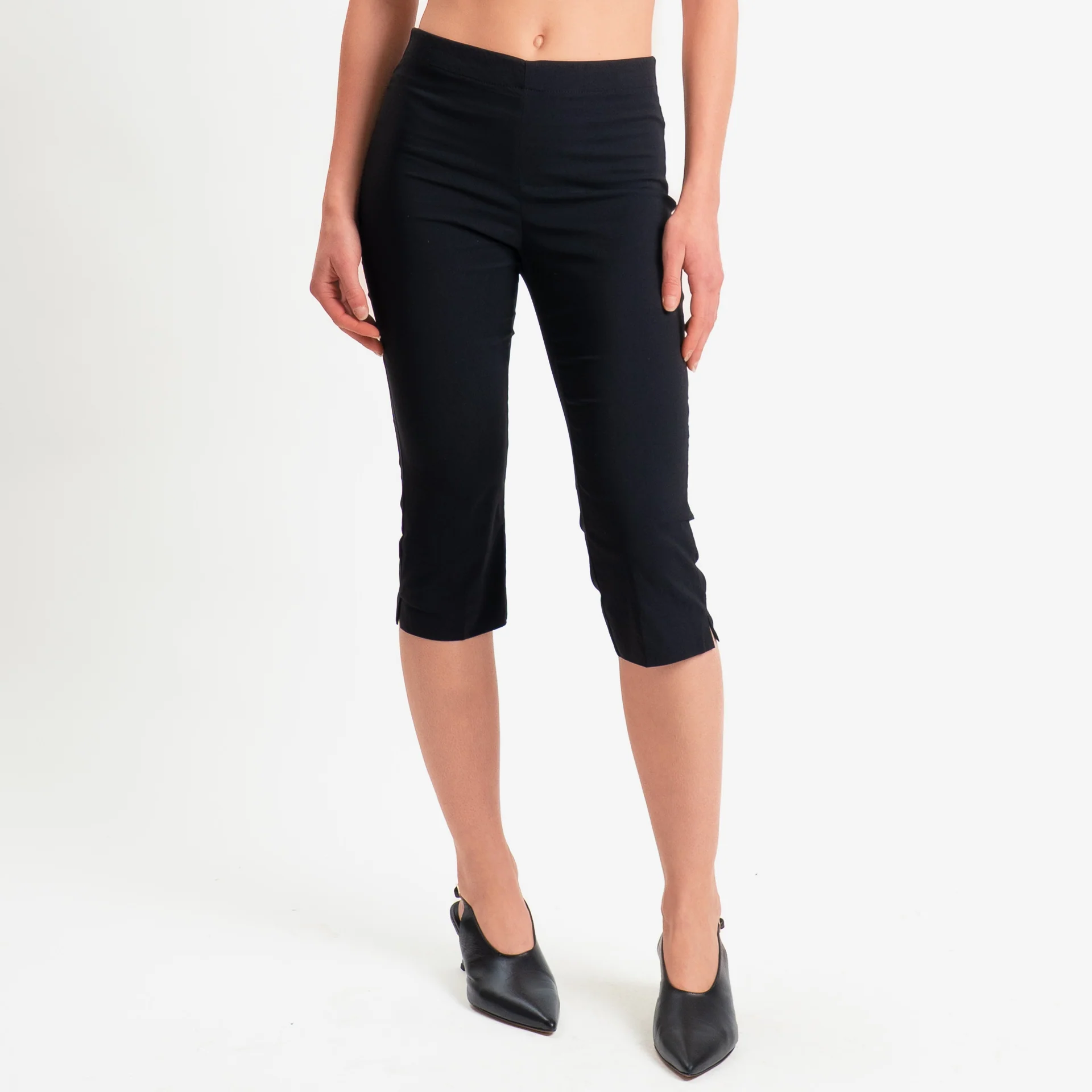 Tensione in-Pantalone capri elastico in vita - nero - Image 2