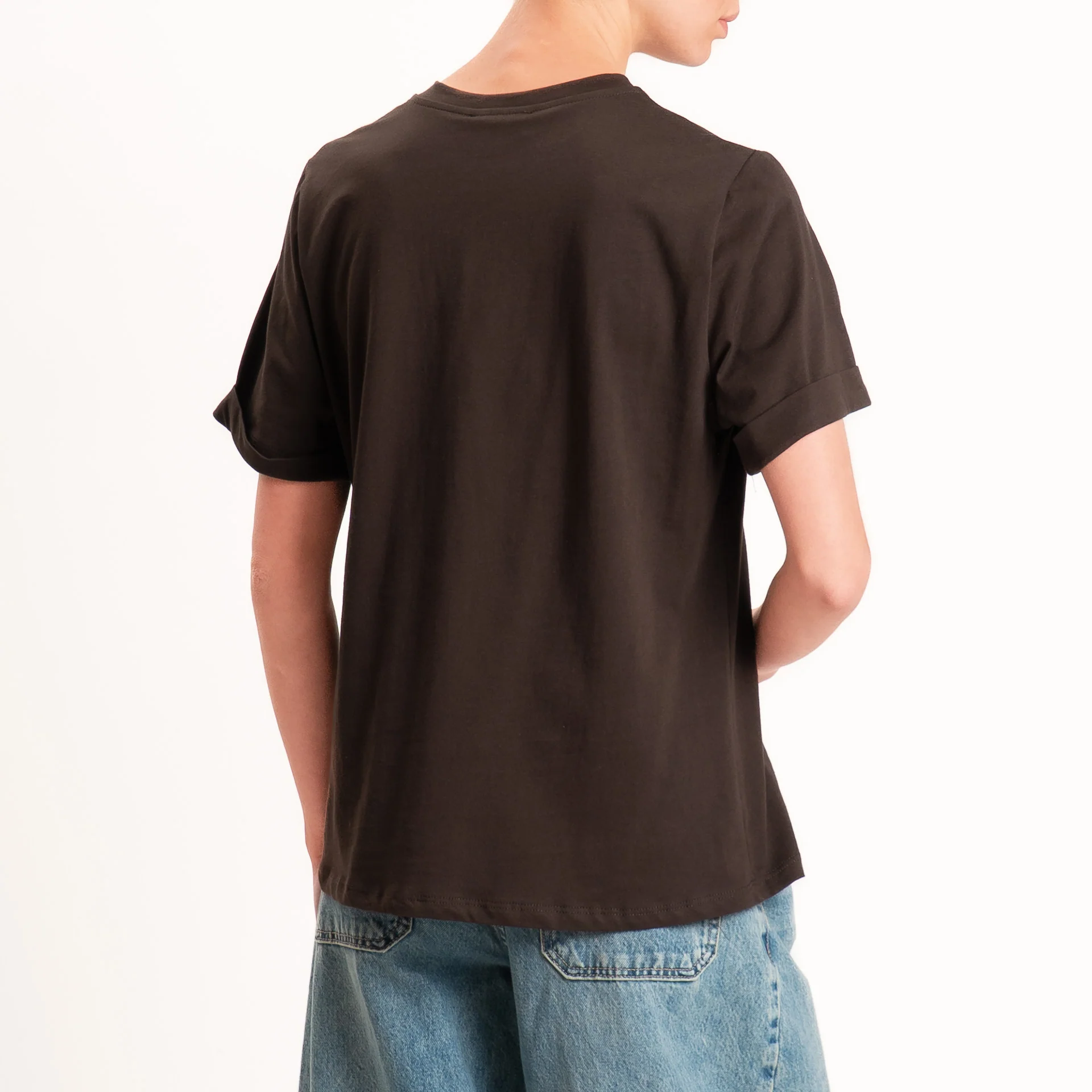 Motel-T-shirt con taschino maxi paillettes - moro - Image 3
