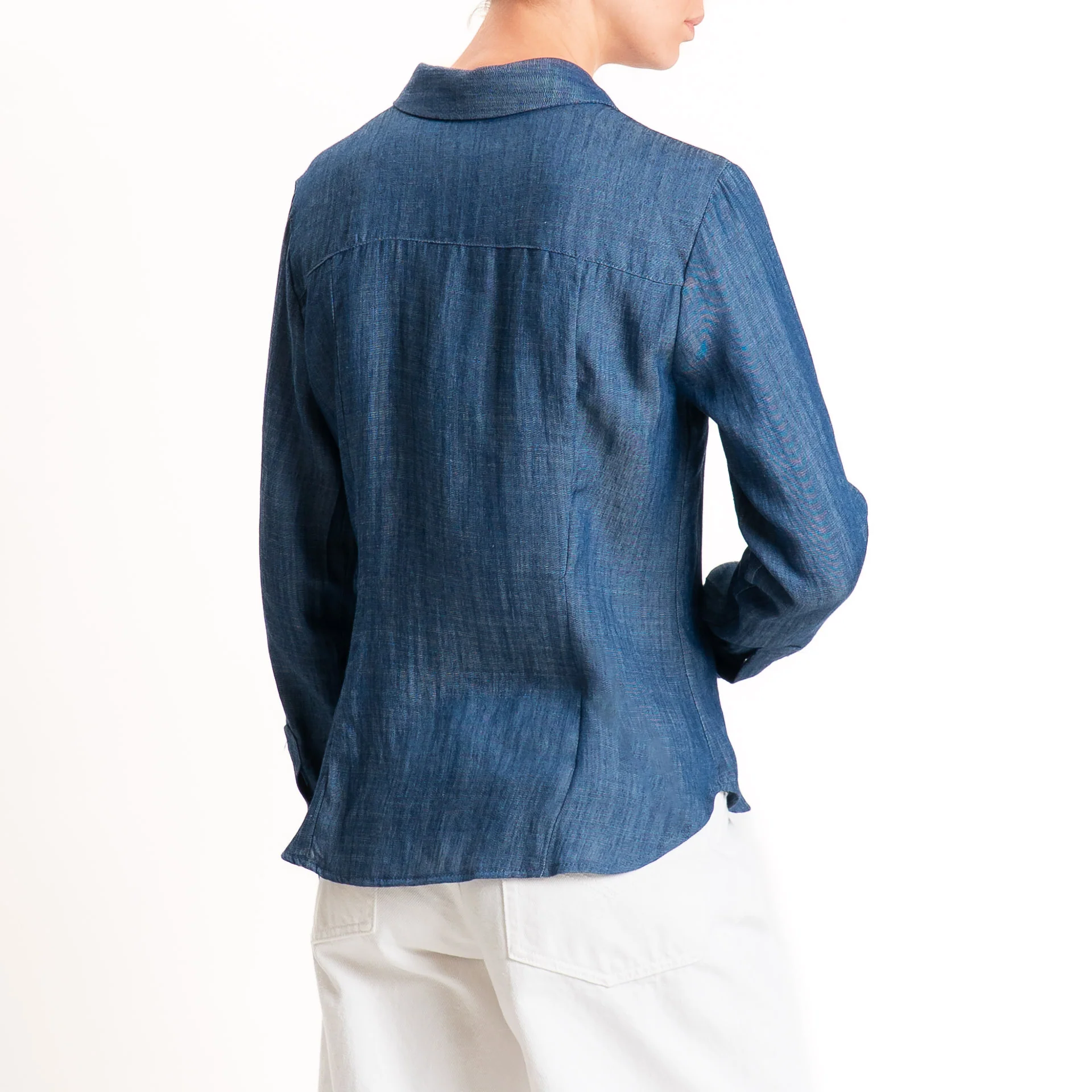 Tensione in-Camicia chambray tencel/lino - denim - Image 4