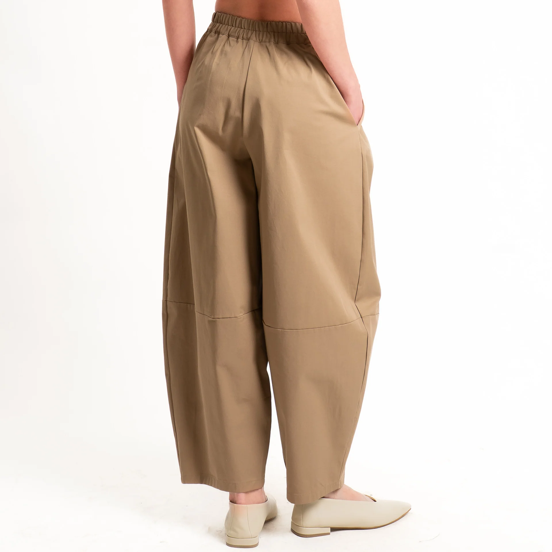 Dixie-Pantalone balloon elastico dietro - biscotto - Image 4