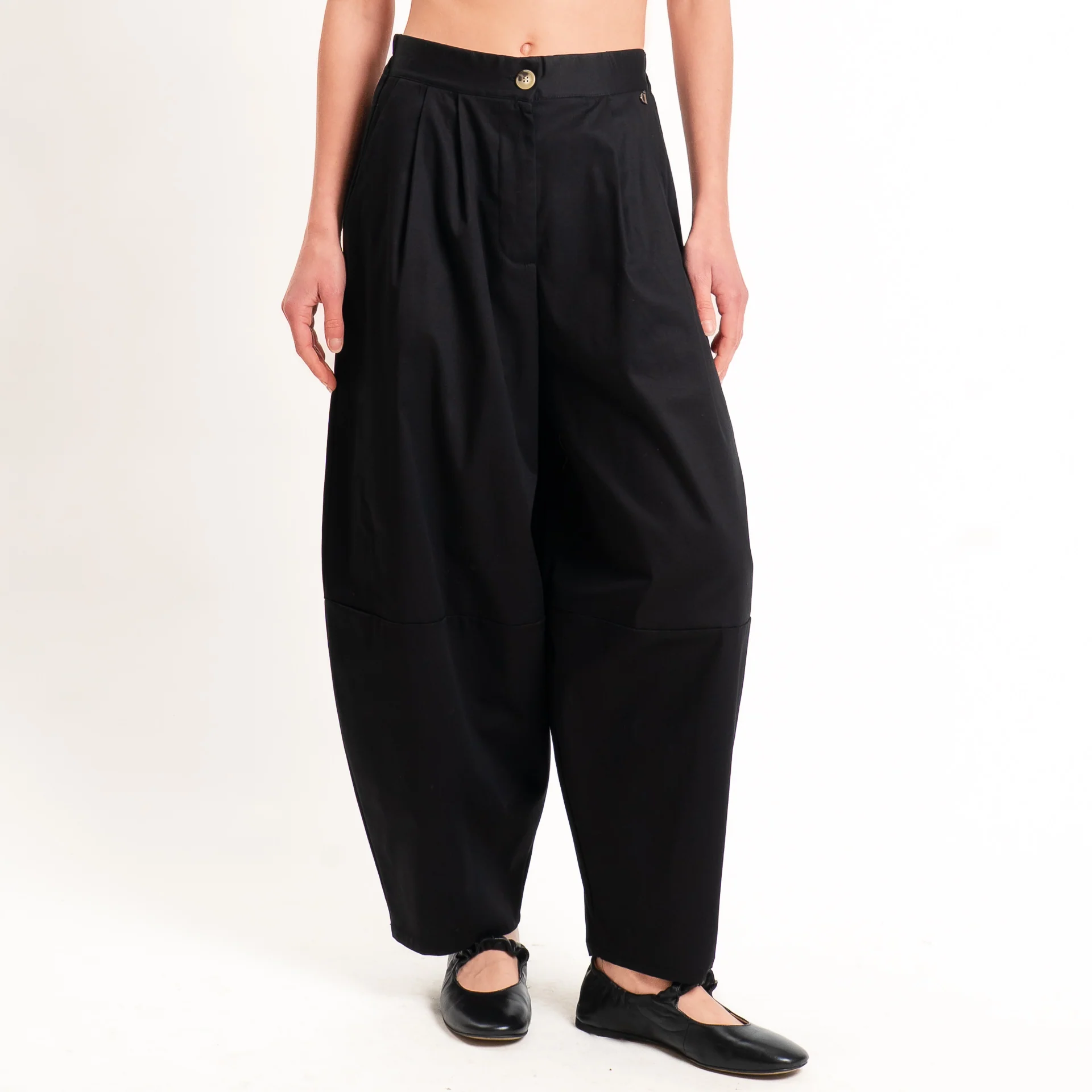 Dixie-Pantalone balloon elastico dietro - nero - Image 2