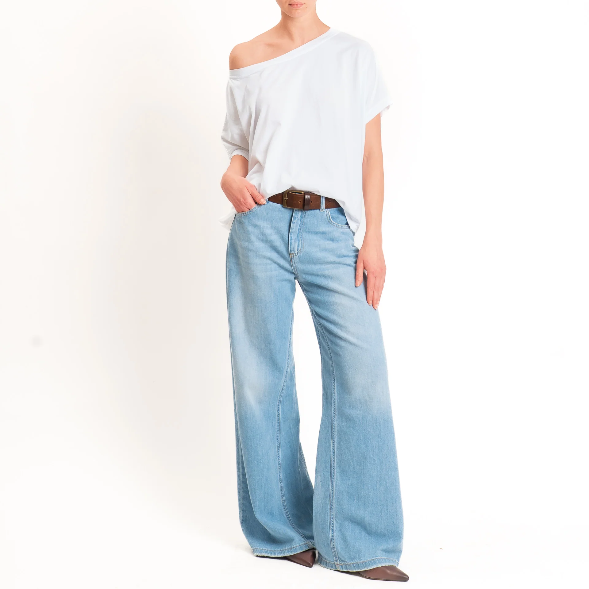 Zeroassoluto-T-shirt scatola in cotone - bianco - Image 2