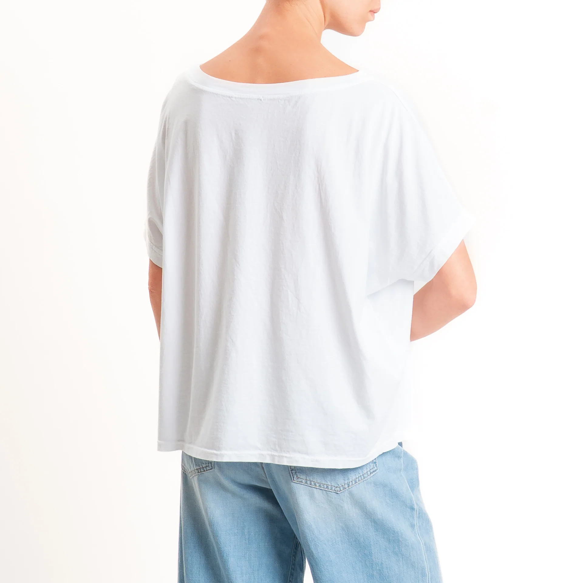 Zeroassoluto-T-shirt scatola in cotone - bianco - Image 4