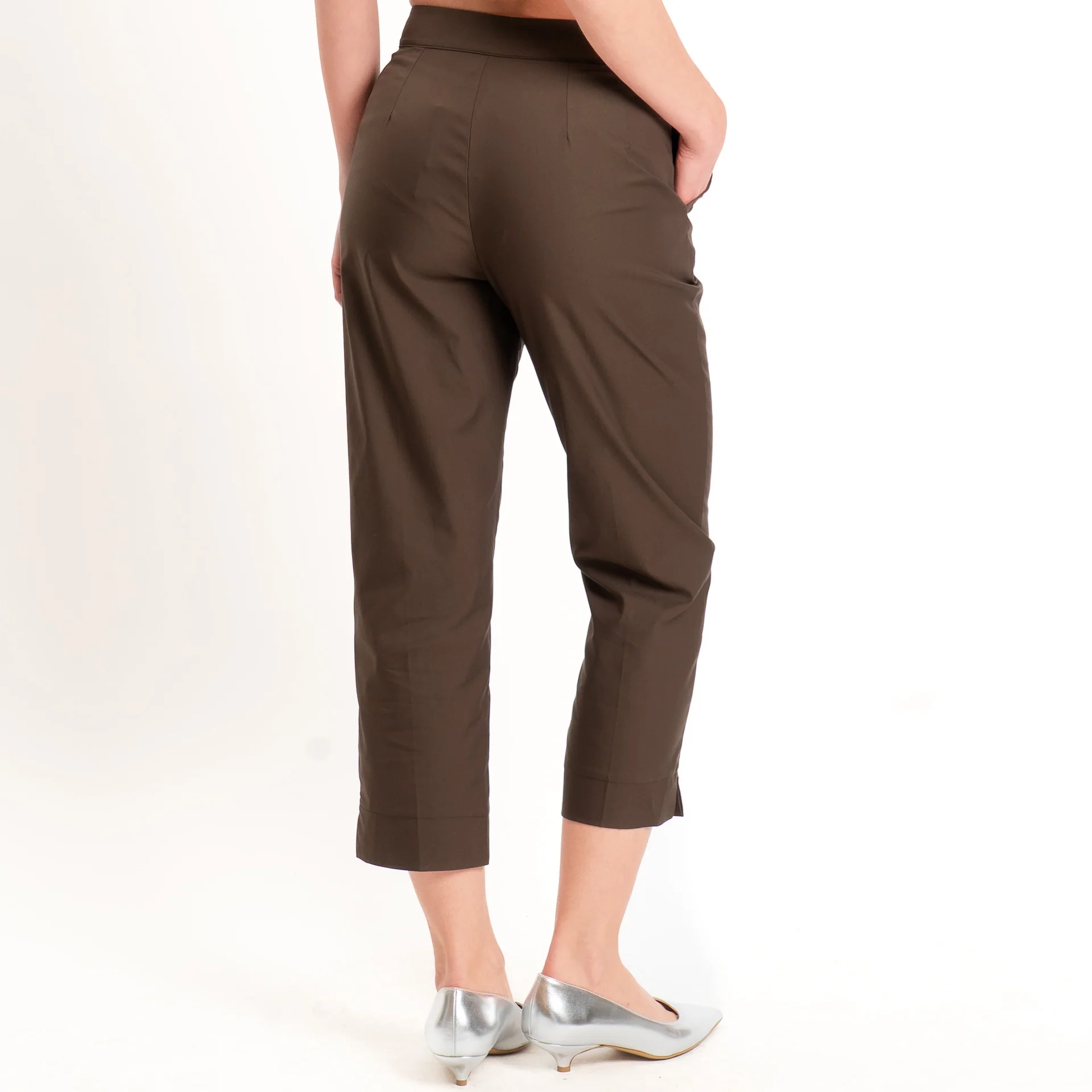 Dixie-Pantalone cotone straight fit - moro - Image 4