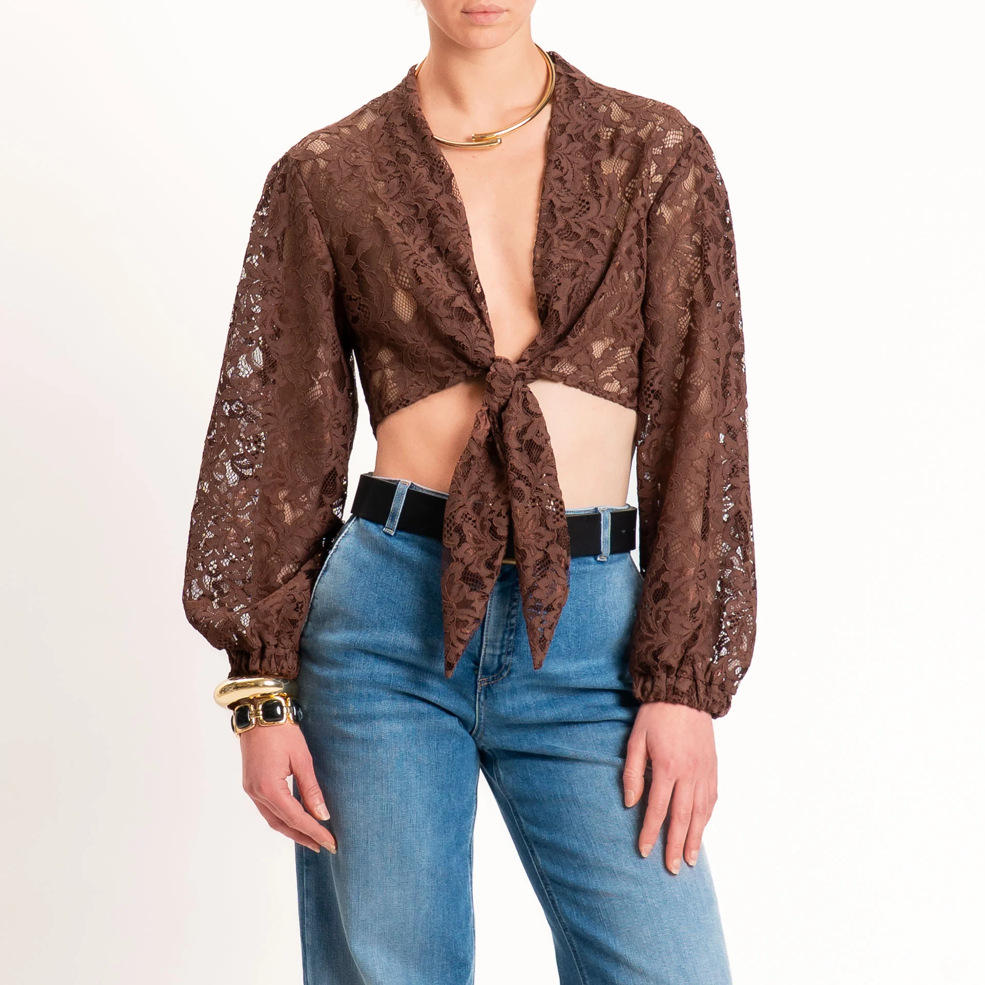 Dixie-Blusa in pizzo - moro - Image 2