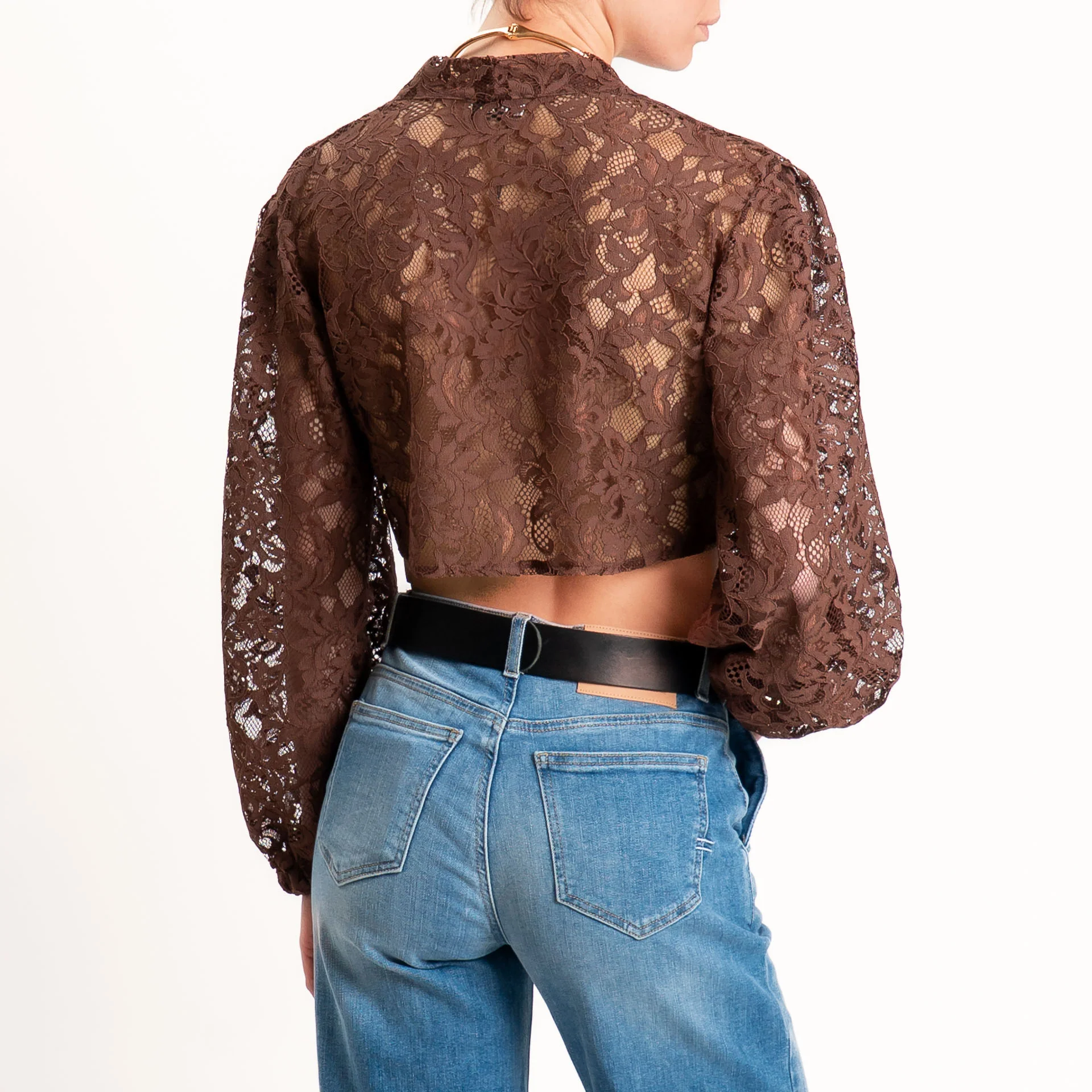 Dixie-Blusa in pizzo - moro - Image 5