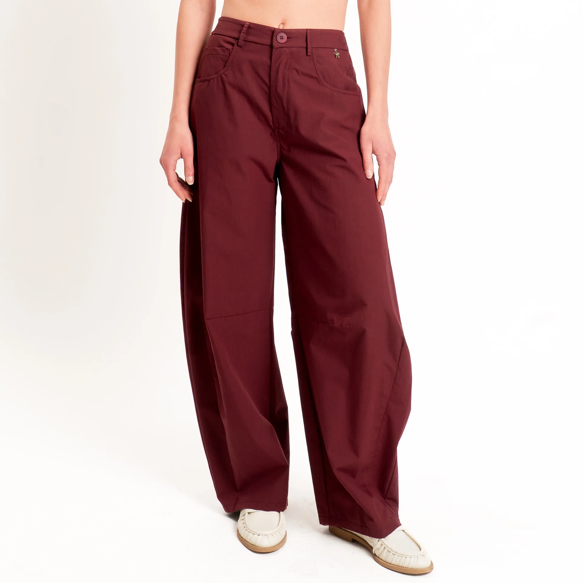Souvenir-Pantalone GAYA barrel in popeline elasticizzato - india - Image 2
