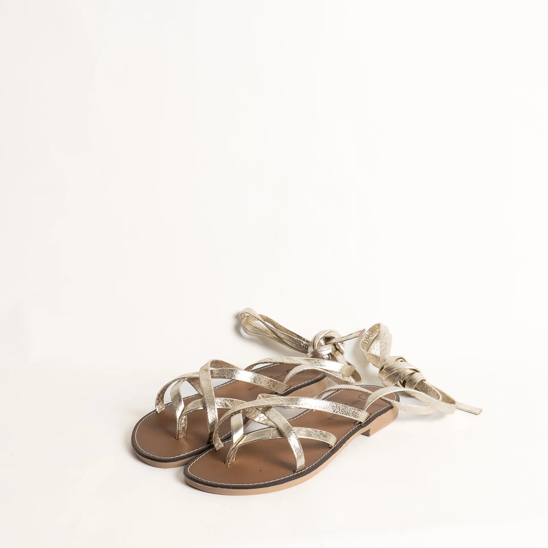 Divine Follie-Sandalo alla schiava - laminato platino - Image 2