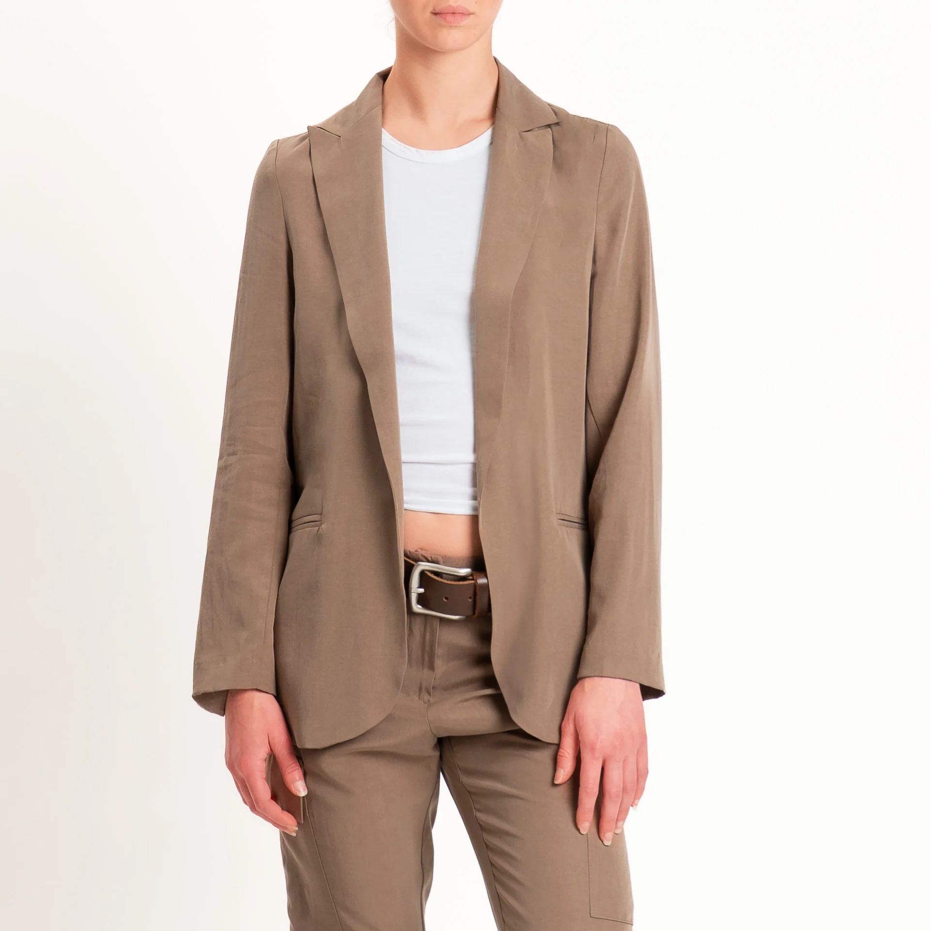 Zeroassoluto-Giacca destrutturata tencel fibra naturale - noce - Image 2
