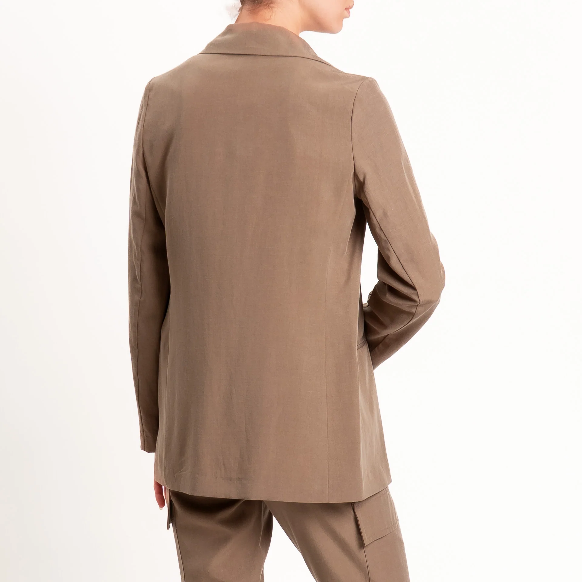 Zeroassoluto-Giacca destrutturata tencel fibra naturale - noce - Image 3