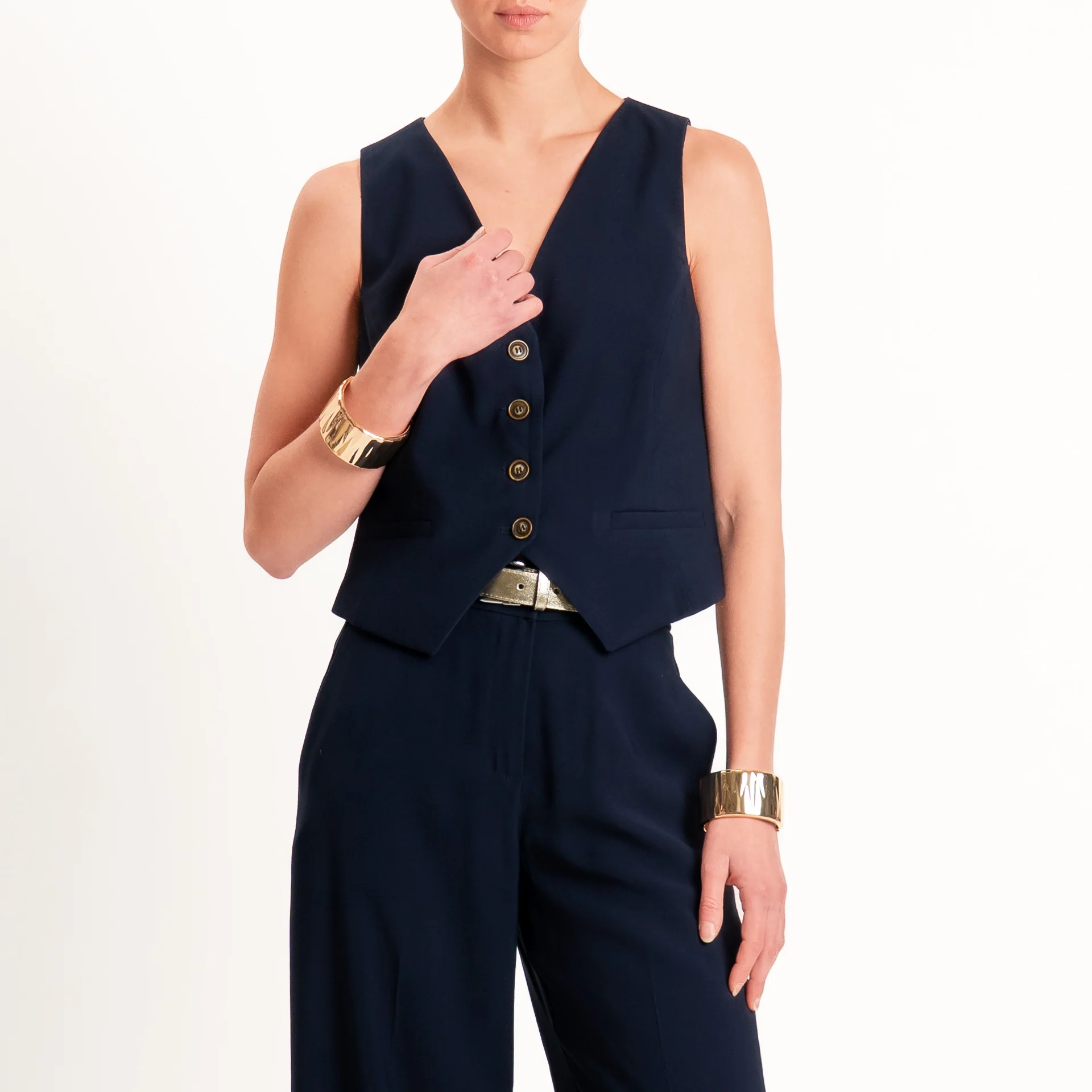Tensione in-Completo gilet e pantalone - blu - Image 2