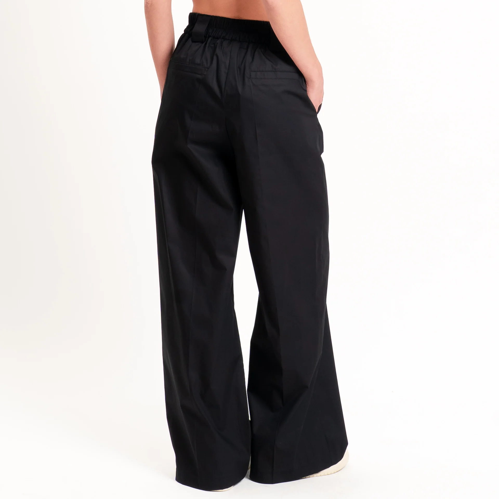 Tensione in-Pantalone popeline wide leg - nero - Image 4