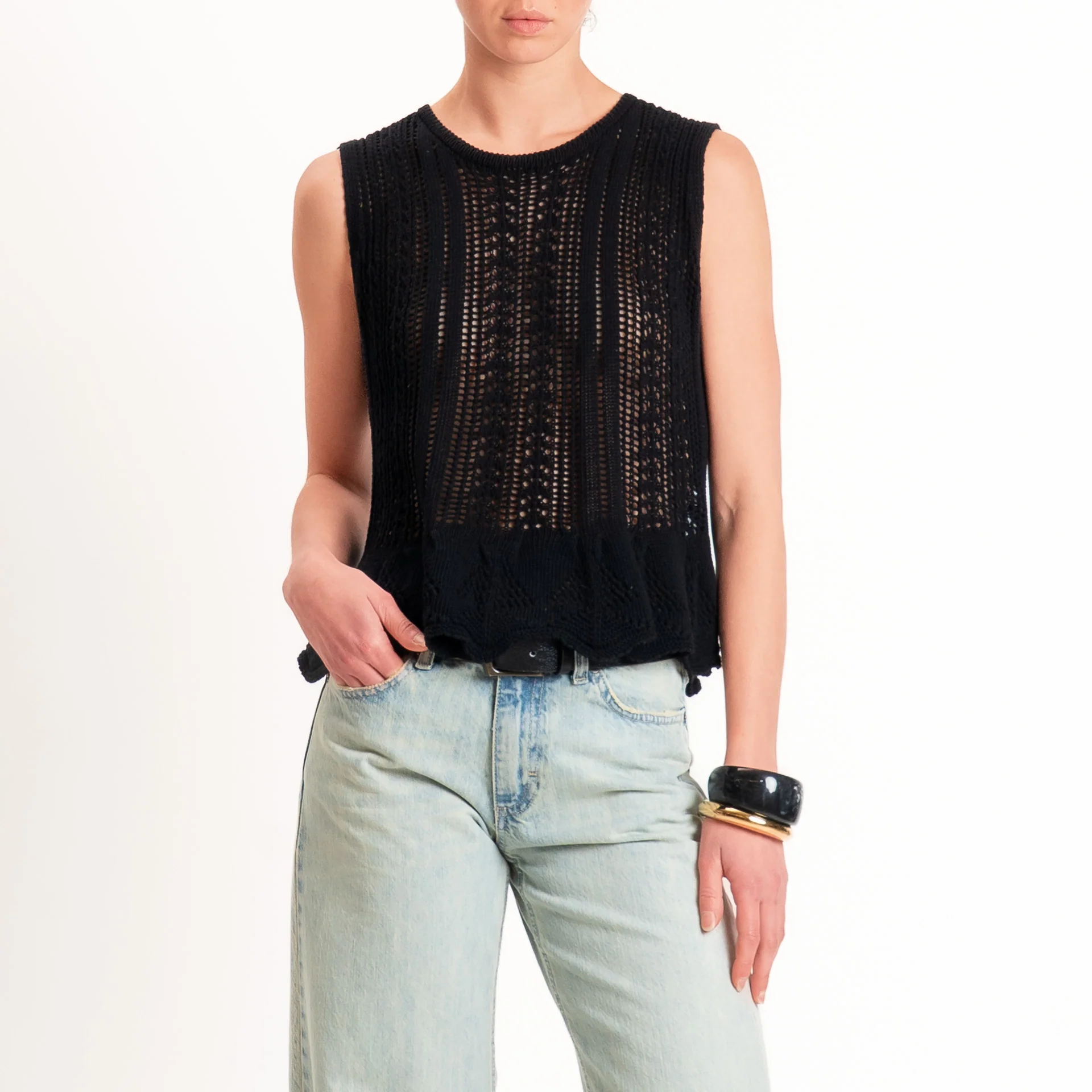 Haveone-Top crochet - nero - Image 2