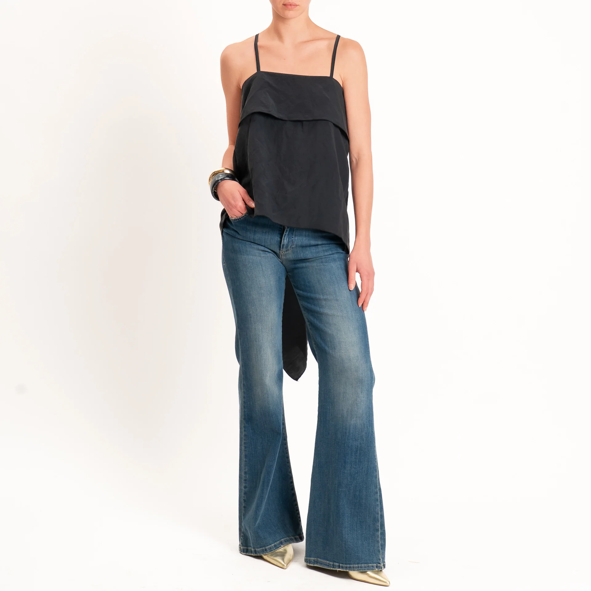 Haveone-Top tessuto modal - nero - Image 2